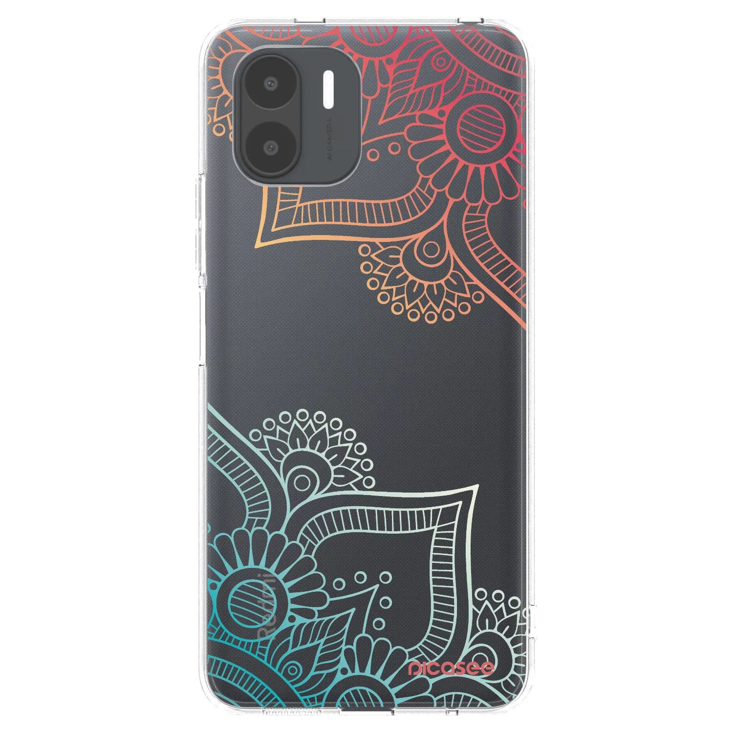 Picasee Xiaomi Redmi A2 Hülle - Transparentes Silikon - Blumenmuster
