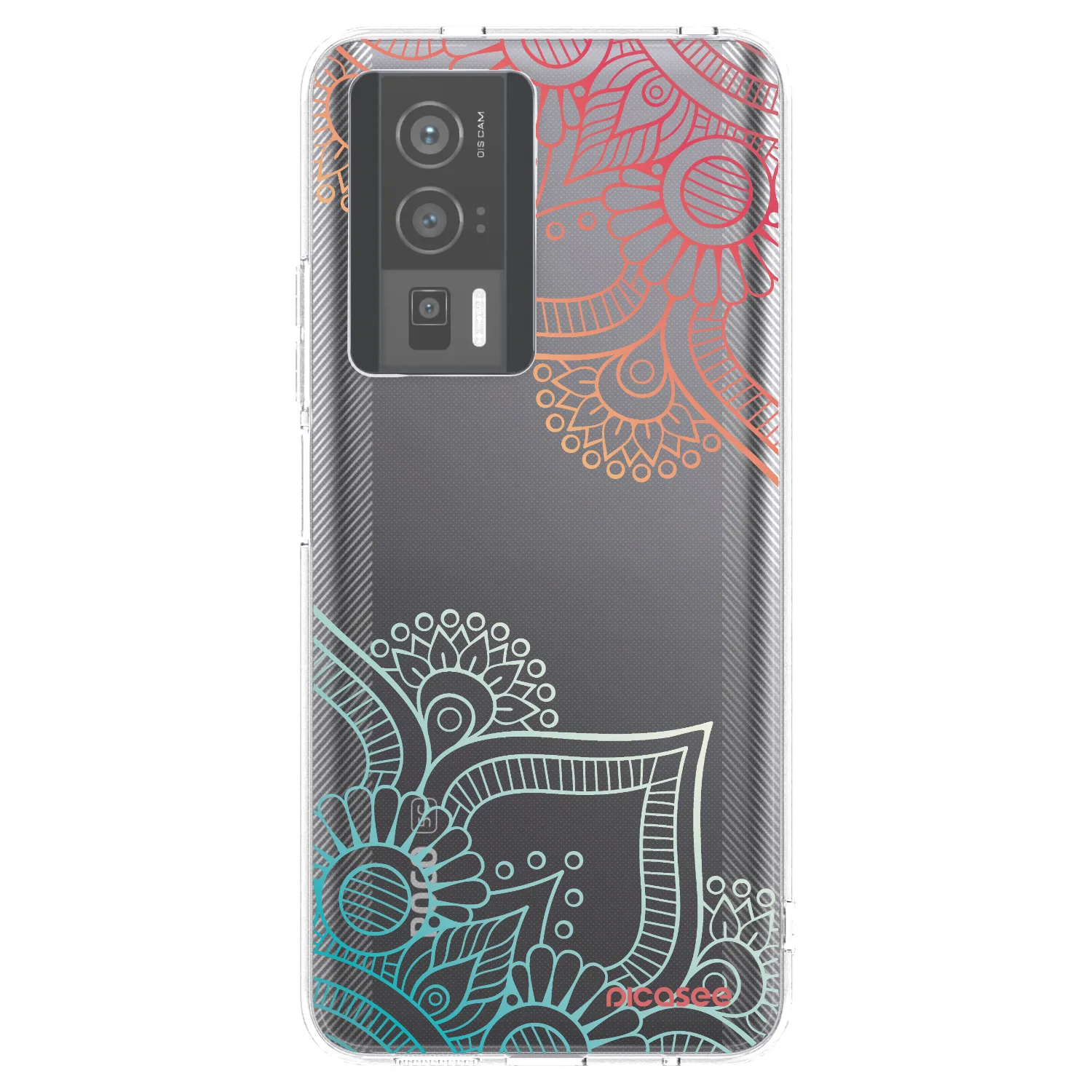 Picasee Xiaomi Poco F5 Pro 5G Hülle - Transparentes Silikon - Blumenmuster