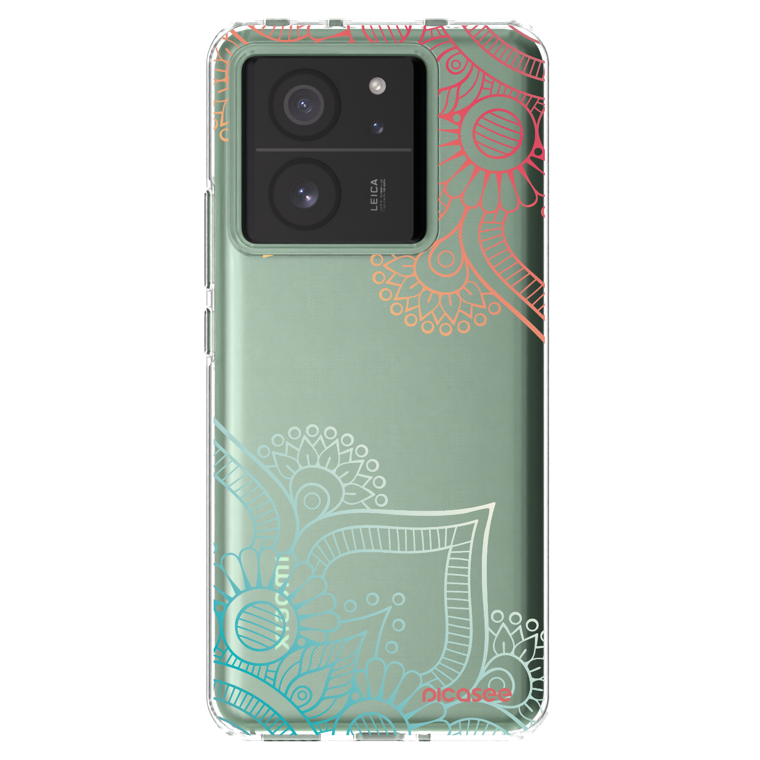 Picasee Xiaomi 13T Pro Hülle - Transparentes Silikon - Blumenmuster