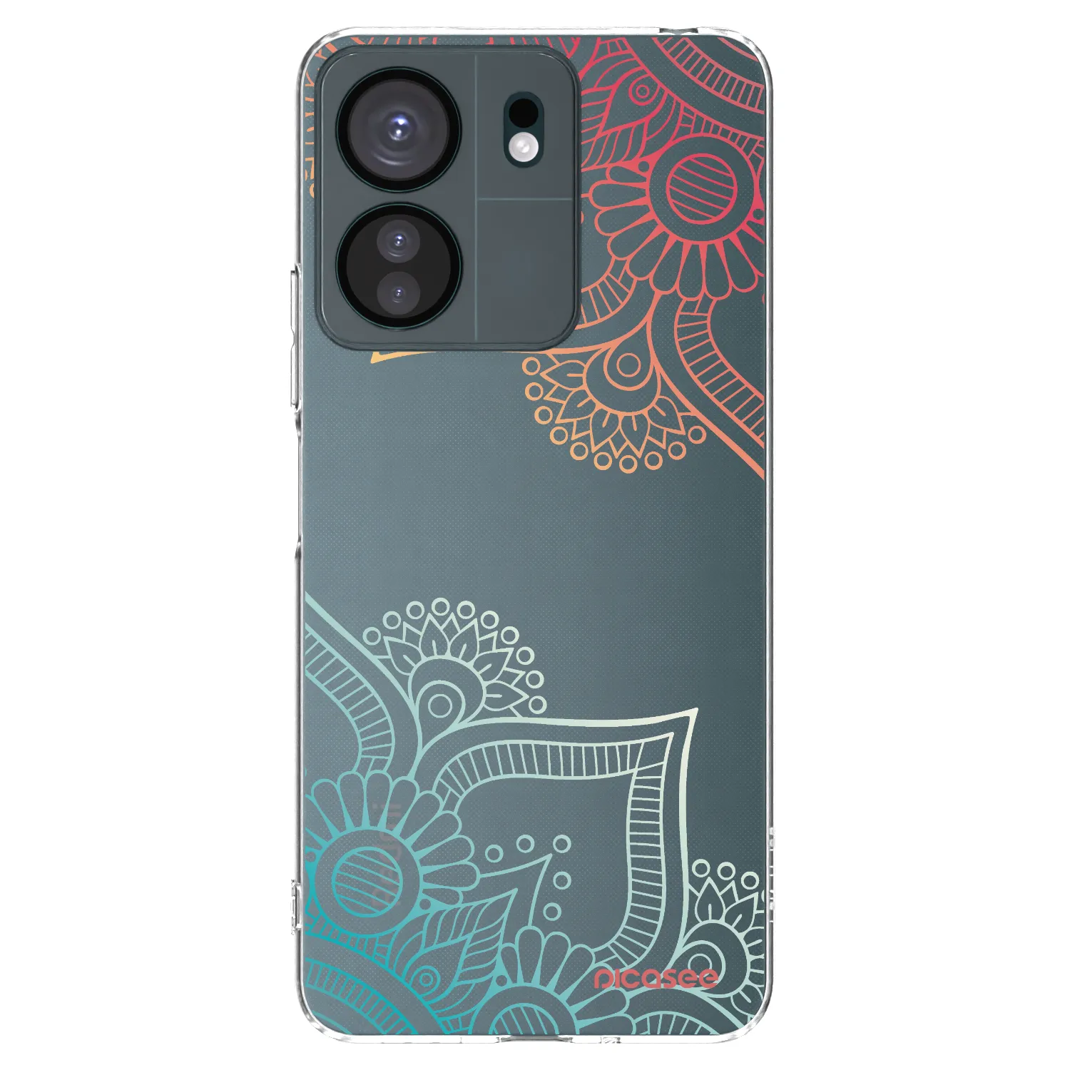 Picasee Xiaomi Redmi 13C 4G Hülle - Transparentes Silikon - Blumenmuster