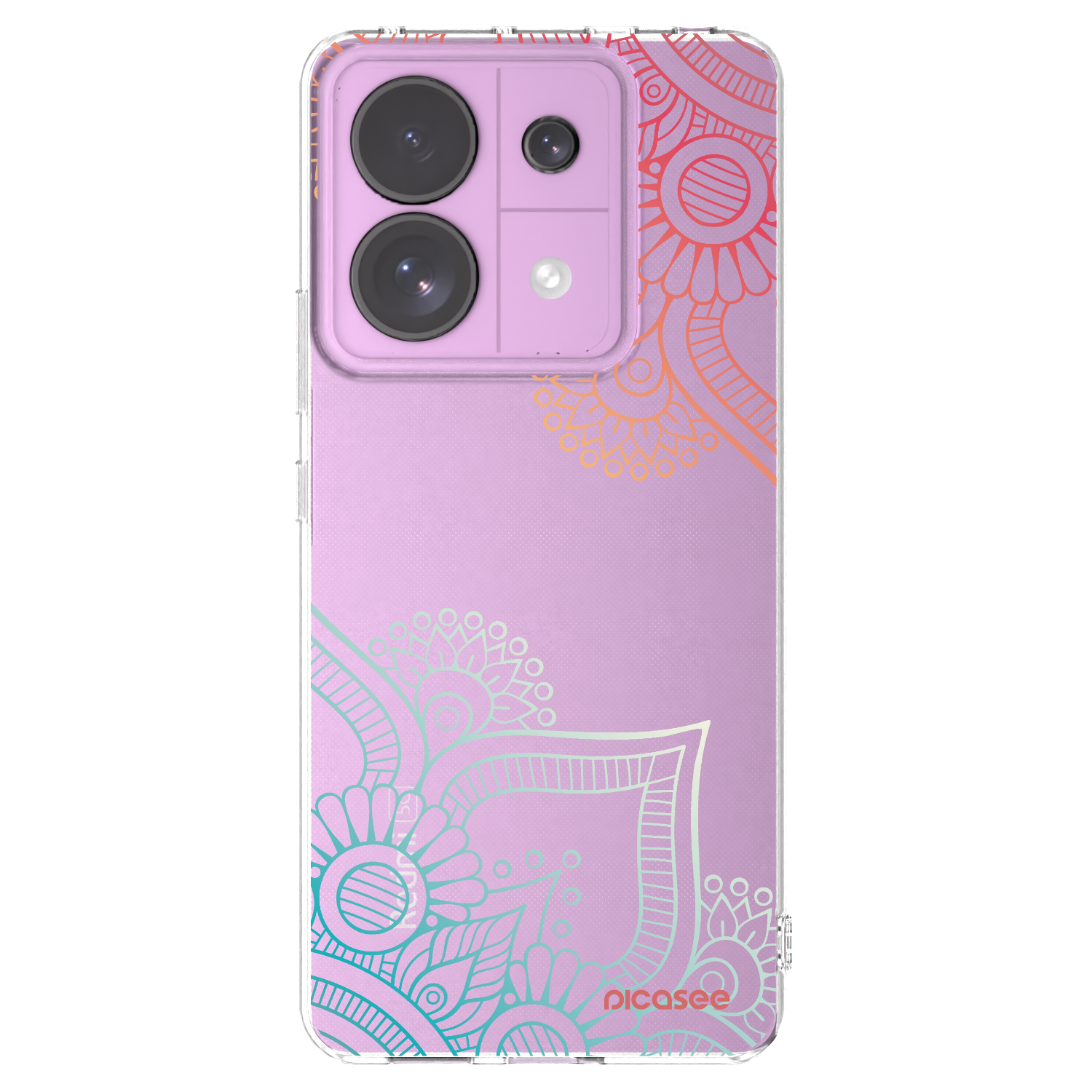 Picasee Xiaomi Redmi Note 13 Pro 5G Hülle - Transparentes Silikon - Blumenmuster