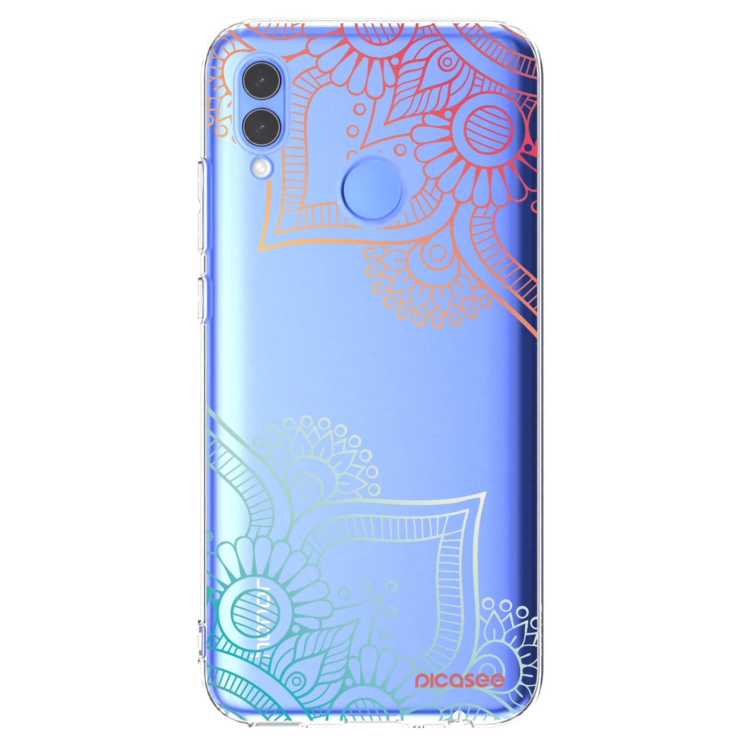 Picasee Honor 10 Lite Hülle - Transparentes Silikon - Blumenmuster