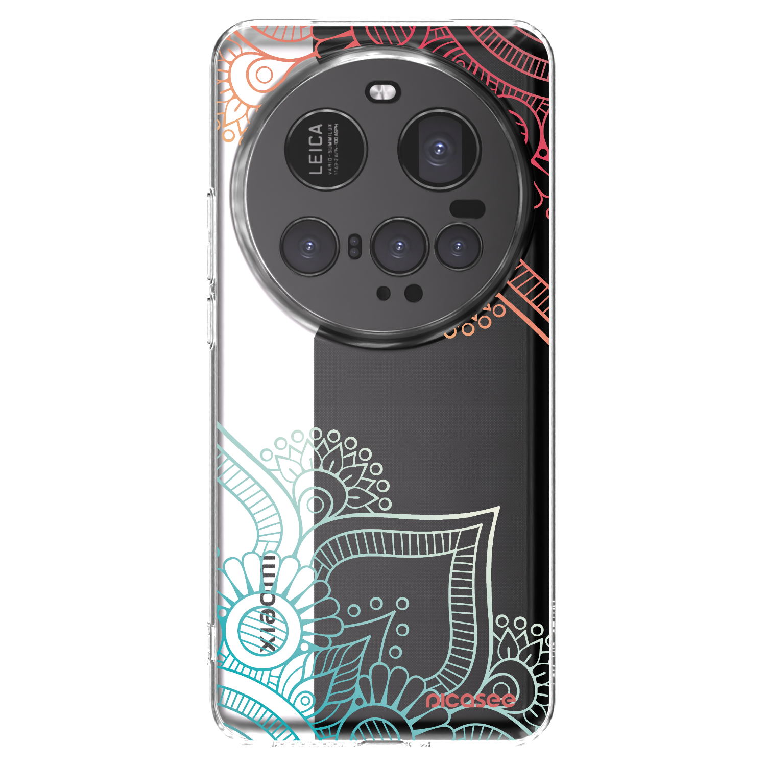 Picasee Xiaomi 15 Ultra Hülle - Transparentes Silikon - Blumenmuster