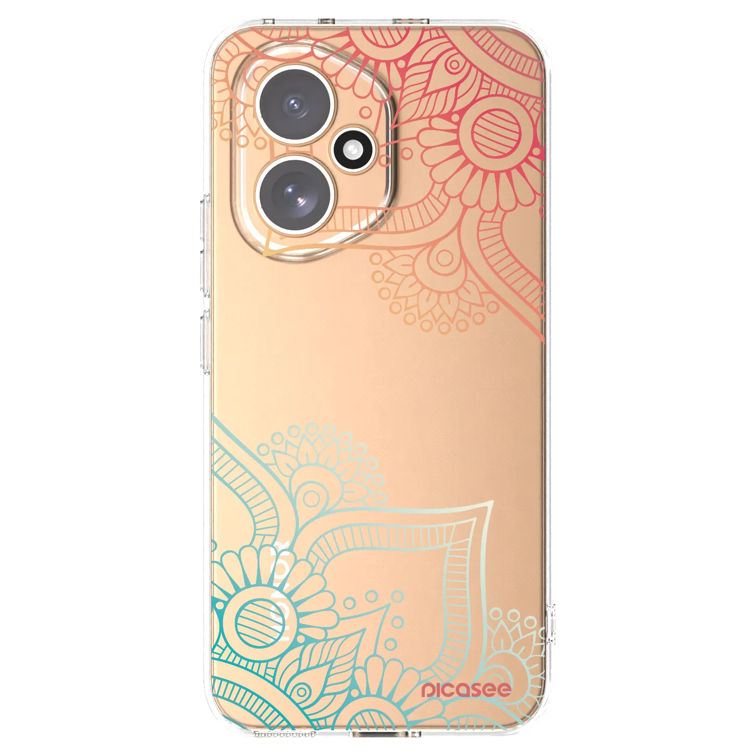 Picasee Honor 400 5G Hülle - Transparentes Silikon - Blumenmuster