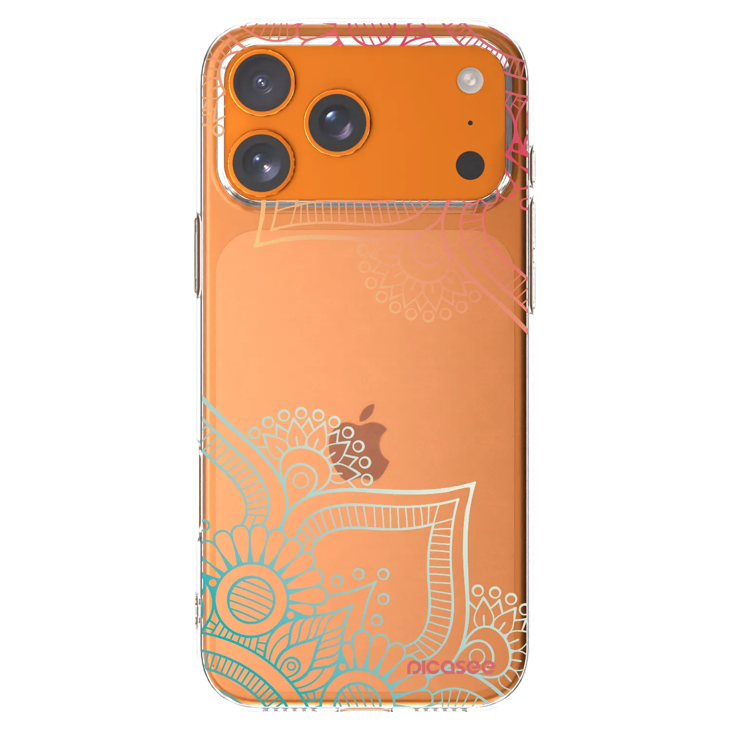 Picasee Apple iPhone 17 Pro Max Hülle - Transparentes Silikon - Blumenmuster