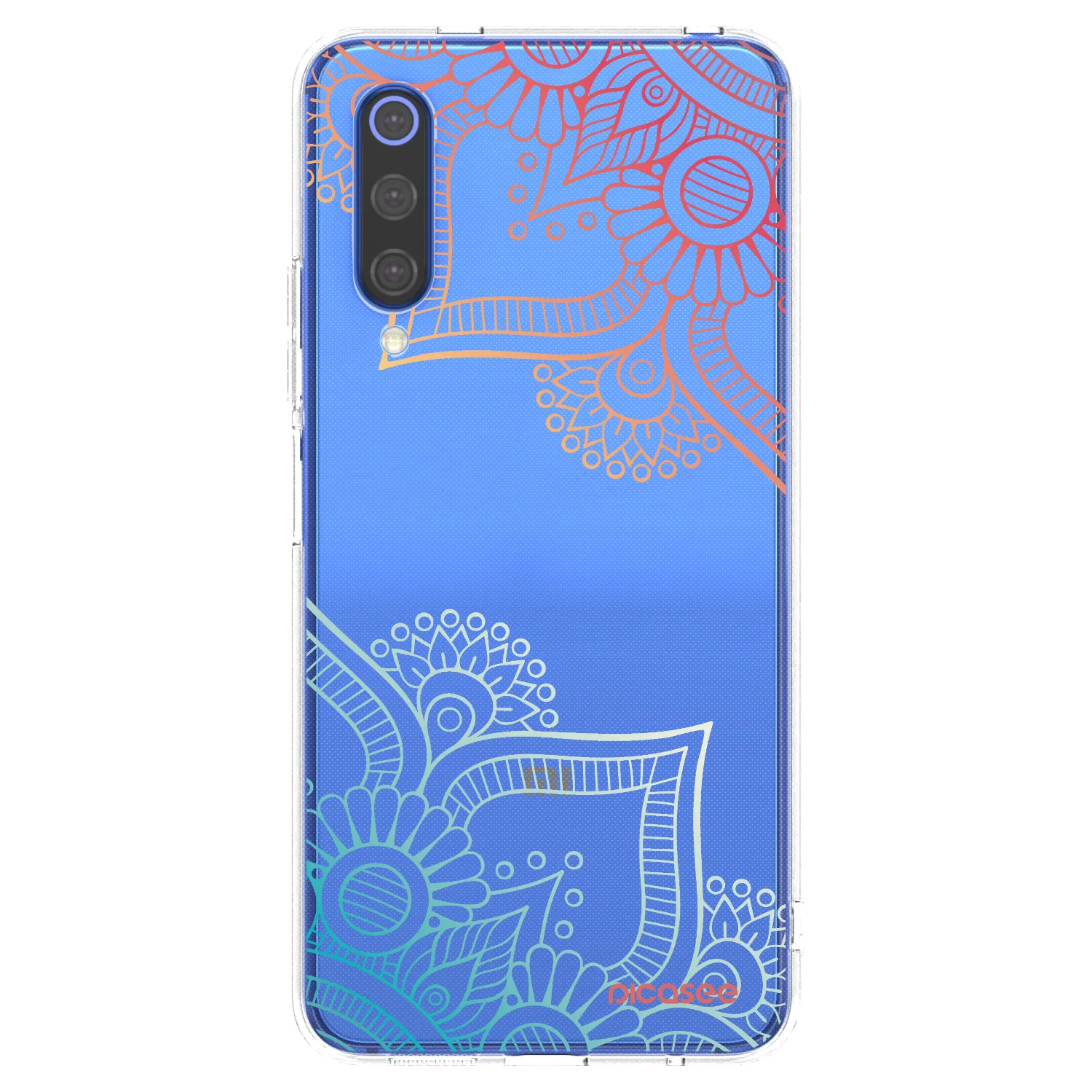 Picasee Xiaomi Mi 9 SE Hülle - Transparentes Silikon - Blumenmuster