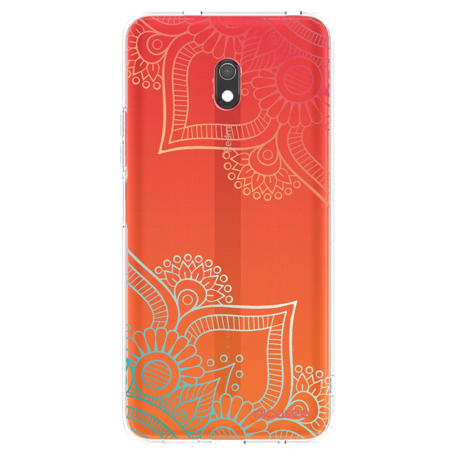 Picasee Xiaomi Redmi 8A Hülle - Transparentes Silikon - Blumenmuster