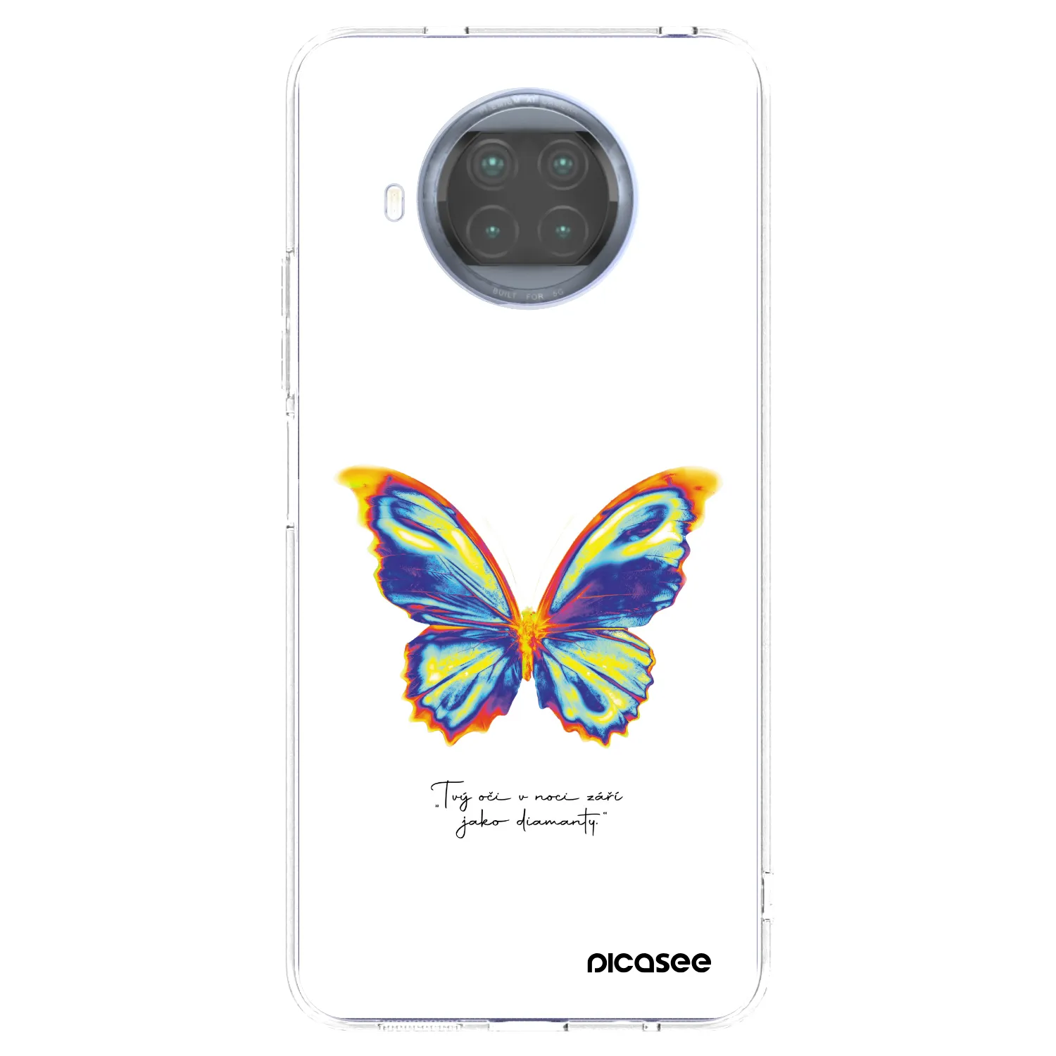 Picasee Xiaomi Mi 10T Lite Hülle - Transparentes Silikon - Diamanty White