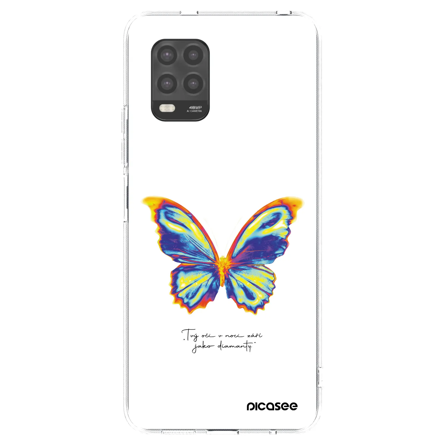 Picasee Xiaomi Mi 10 Lite Hülle - Transparentes Silikon - Diamanty White
