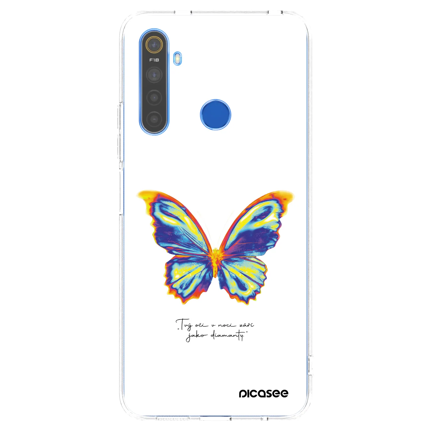 Picasee Realme 5 Hülle - Transparentes Silikon - Diamanty White