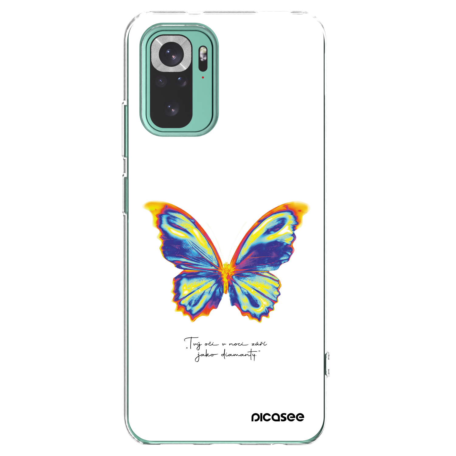 Picasee Xiaomi Redmi Note 10 Pro Hülle - Transparentes Silikon - Diamanty White