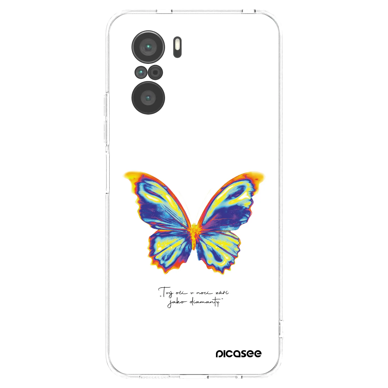Picasee Xiaomi Poco F3 Hülle - Transparentes Silikon - Diamanty White
