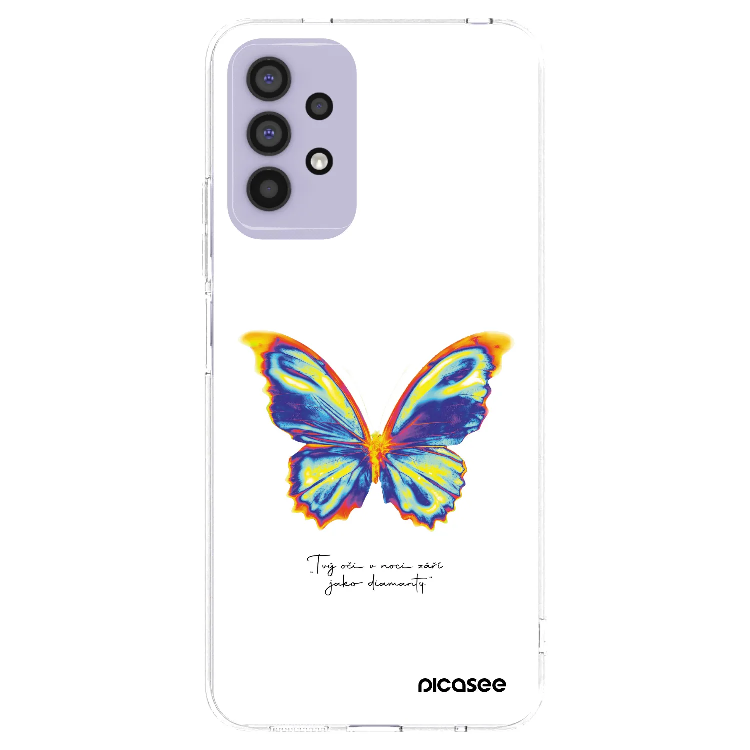 Picasee Samsung Galaxy A32 4G SM-A325F Hülle - Transparentes Silikon - Diamanty White