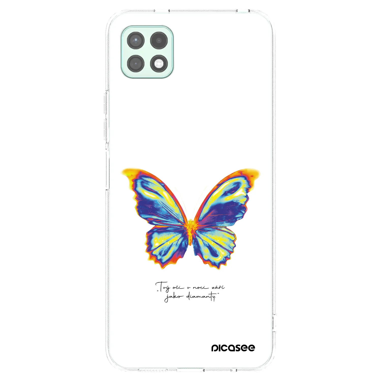 Picasee Samsung Galaxy A22 A226B 5G Hülle - Transparentes Silikon - Diamanty White