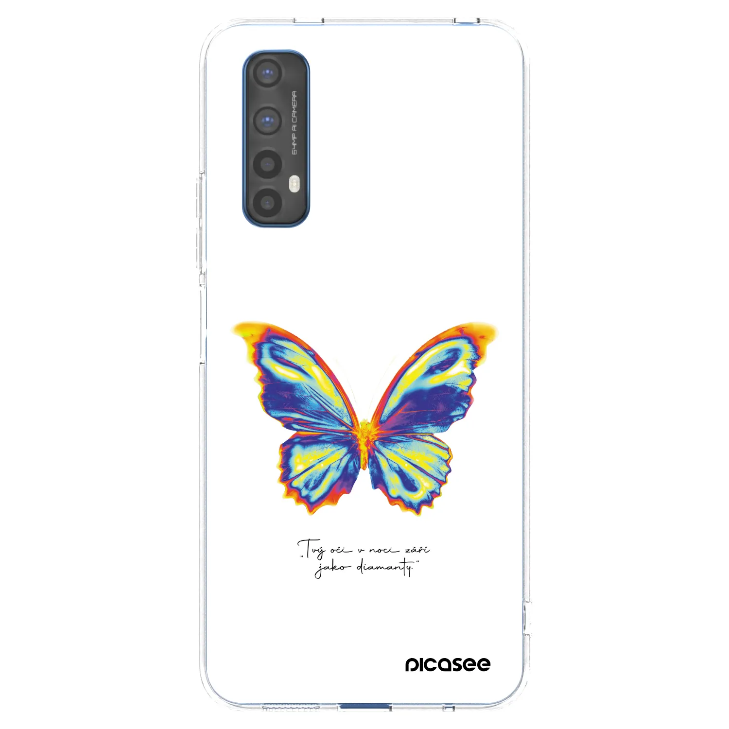 Picasee Realme 7 Hülle - Transparentes Silikon - Diamanty White