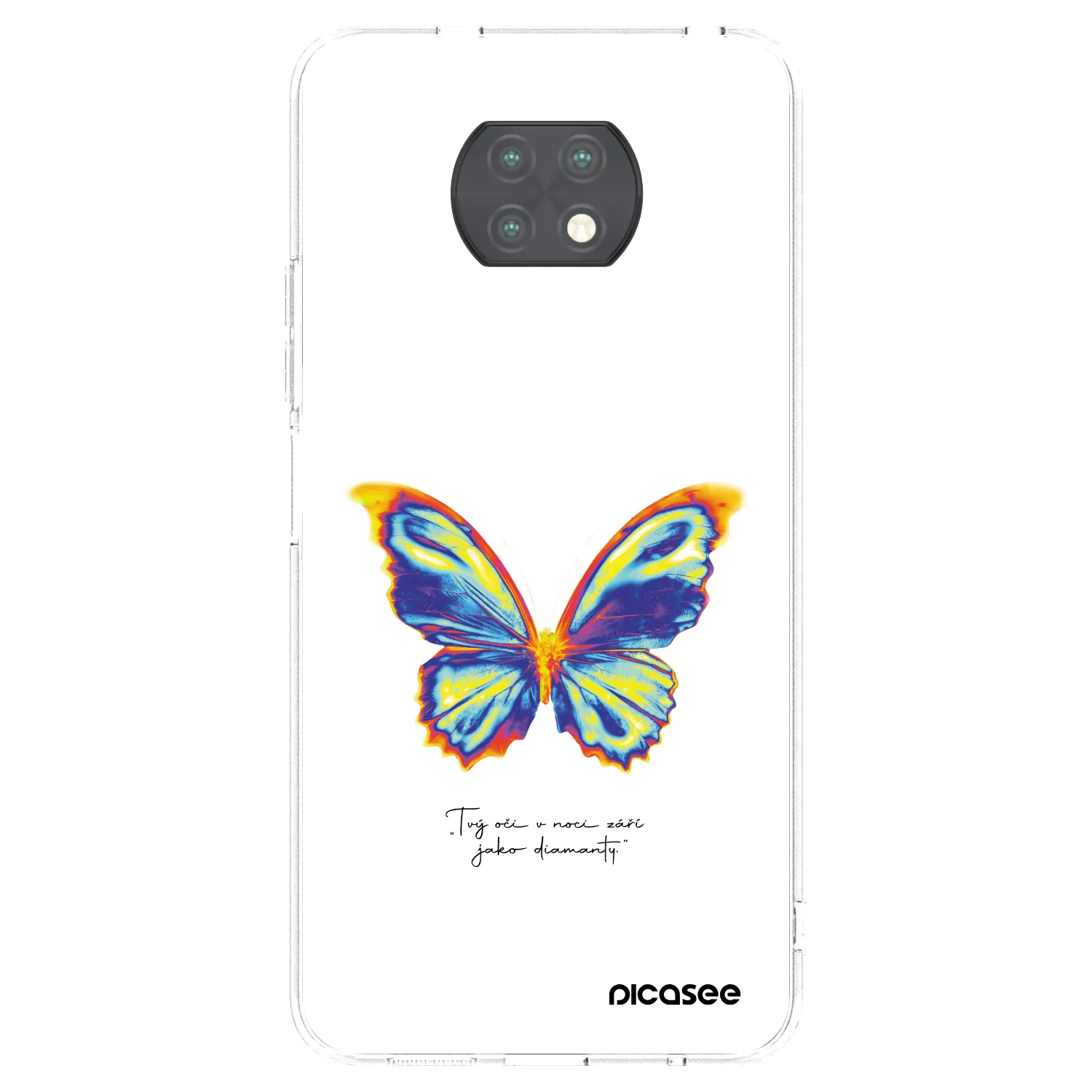 Picasee Xiaomi Redmi Note 9T Hülle - Transparentes Silikon - Diamanty White