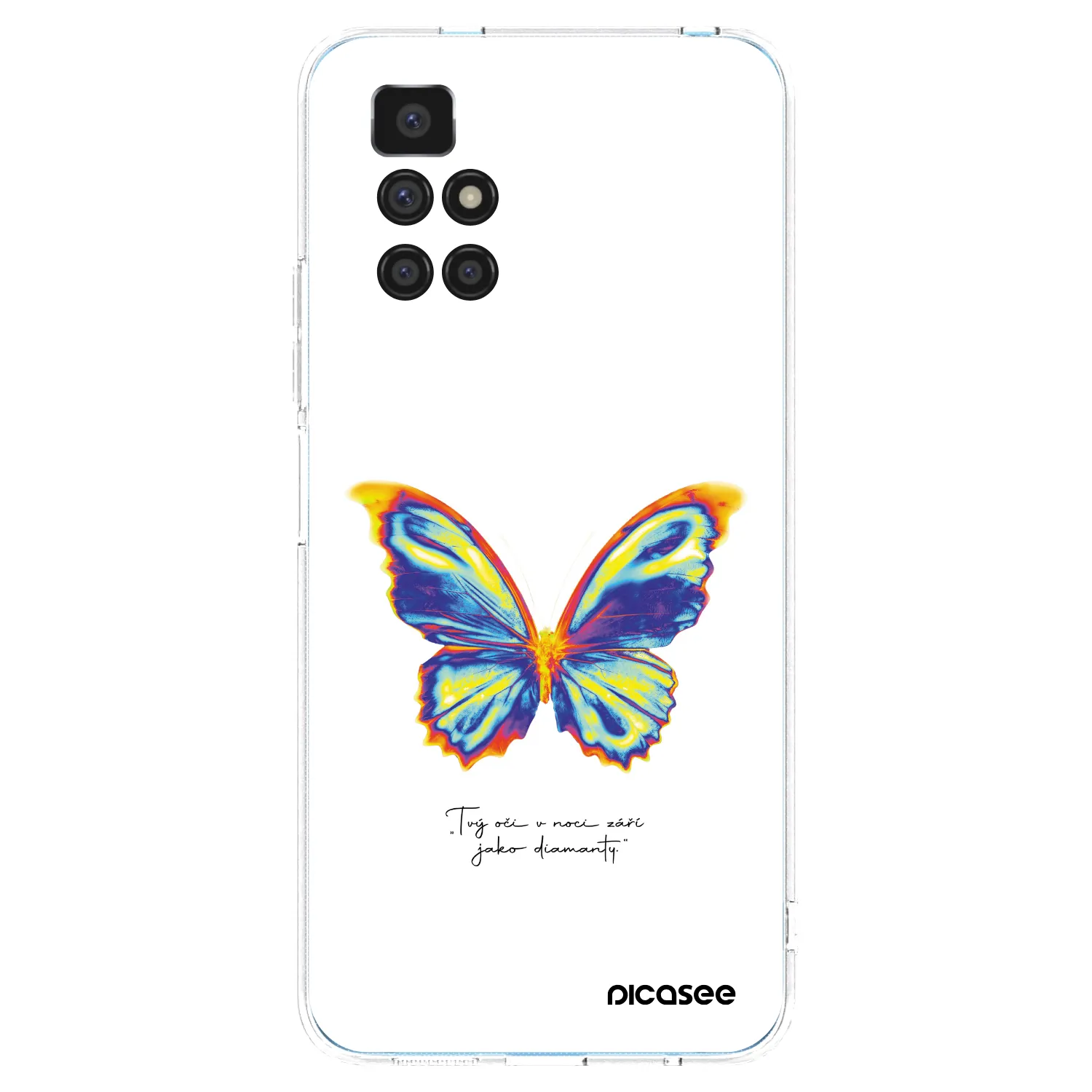 Picasee Xiaomi Redmi 10 Hülle - Transparentes Silikon - Diamanty White