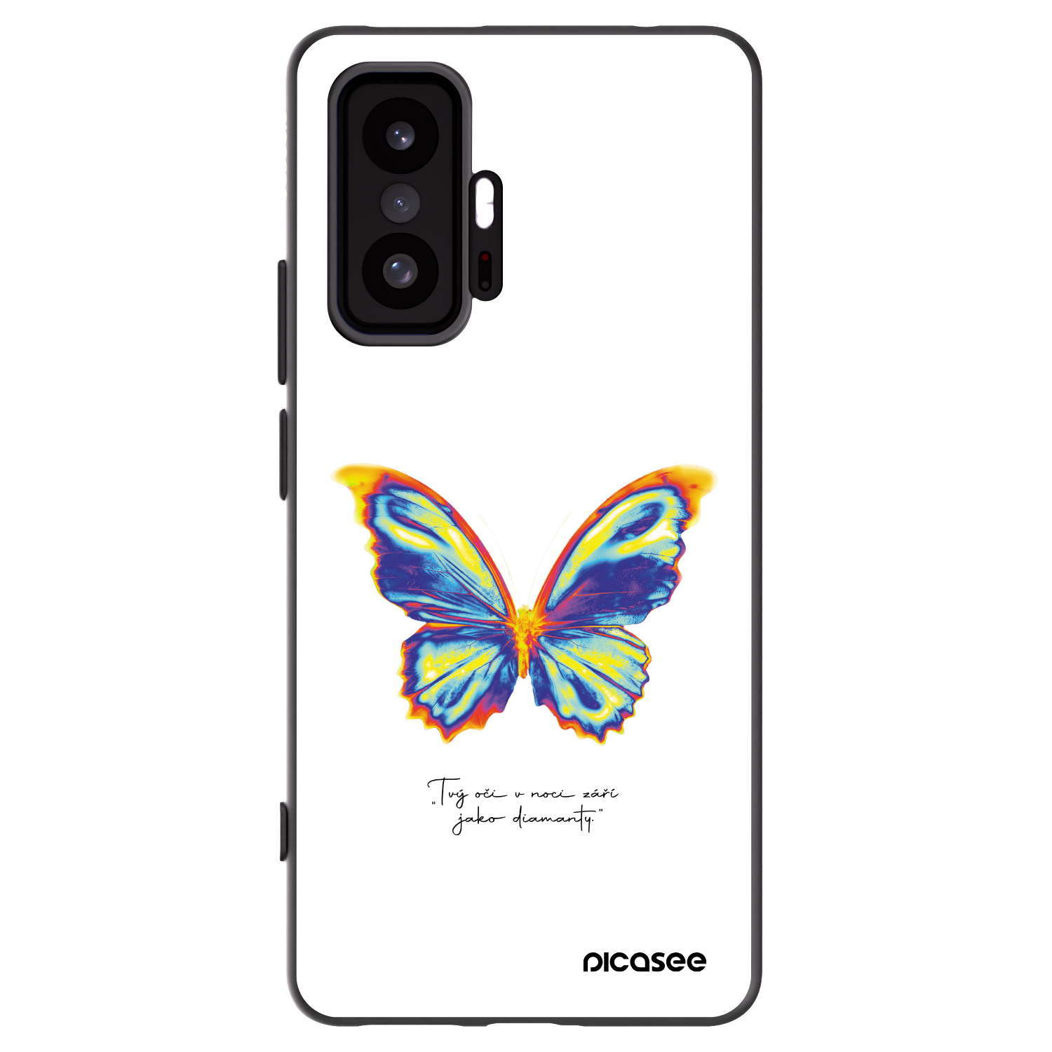 Picasee Xiaomi 11T Hülle - Schwarzes Silikon - Diamanty White
