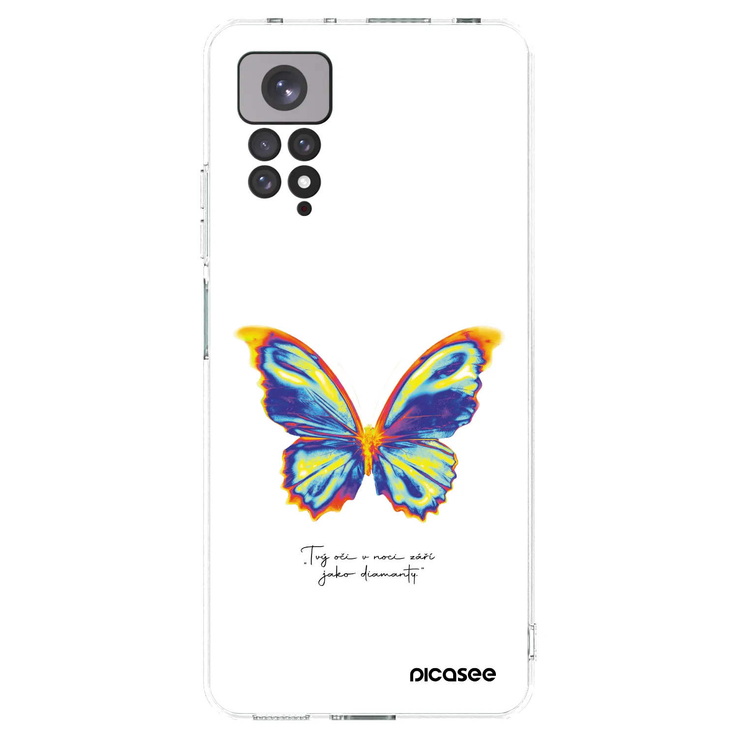 Picasee Xiaomi Redmi Note 11S 4G Hülle - Transparentes Silikon - Diamanty White