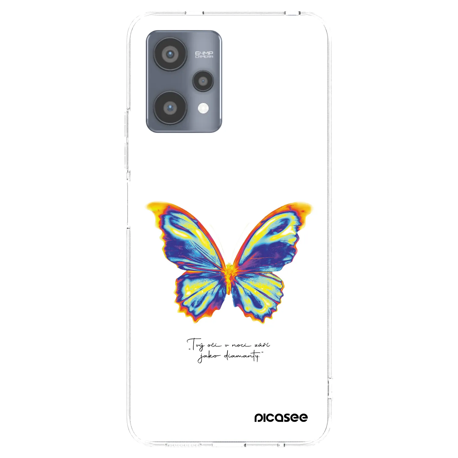 Picasee Realme 9 Pro 5G Hülle - Transparentes Silikon - Diamanty White