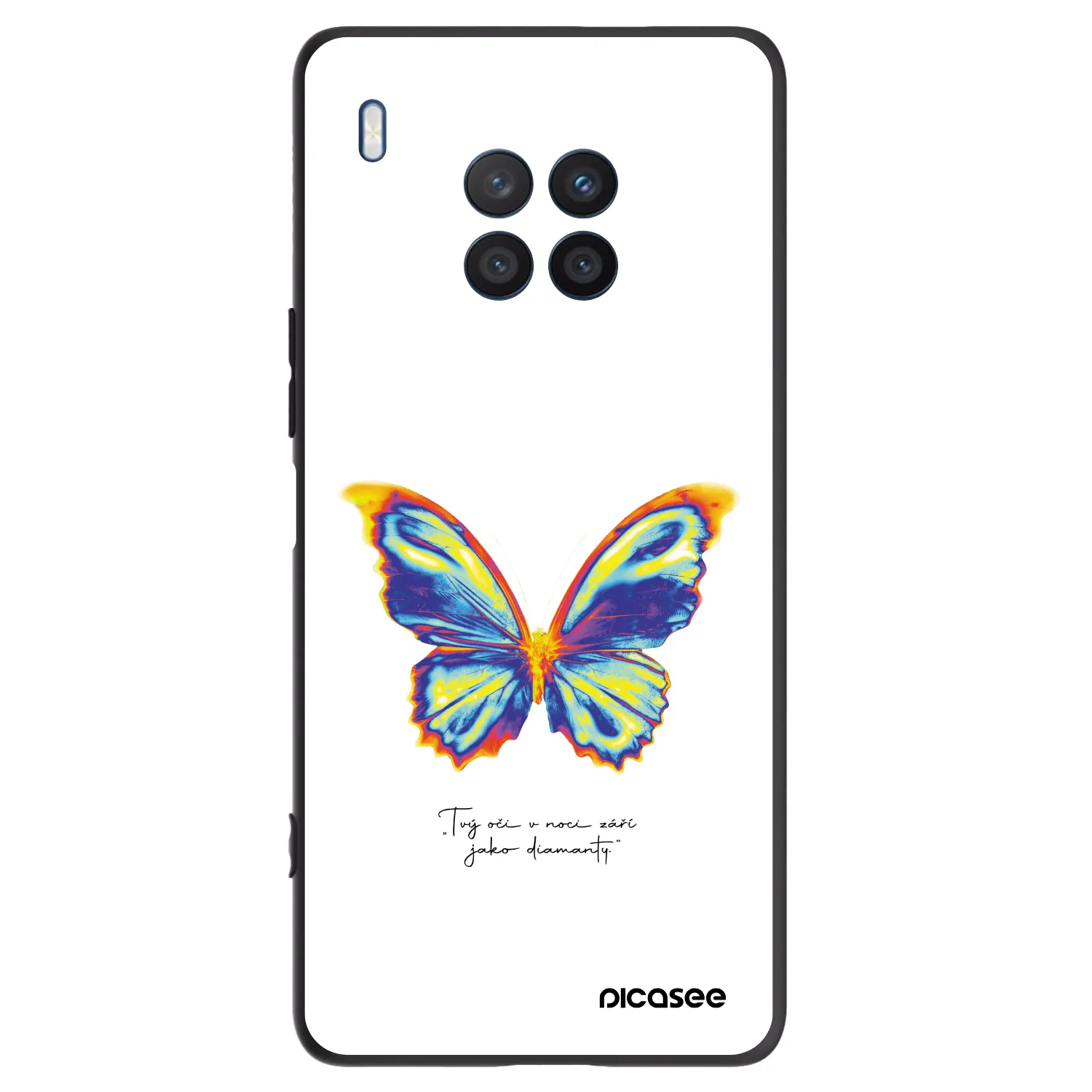Picasee Honor 50 Lite Hülle - Schwarzes Silikon - Diamanty White