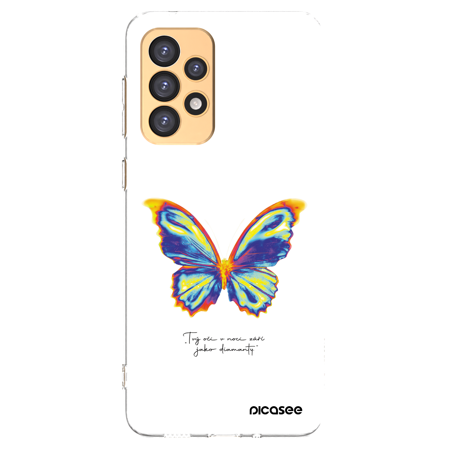 Picasee Samsung Galaxy A33 5G A336 Hülle - Transparentes Silikon - Diamanty White
