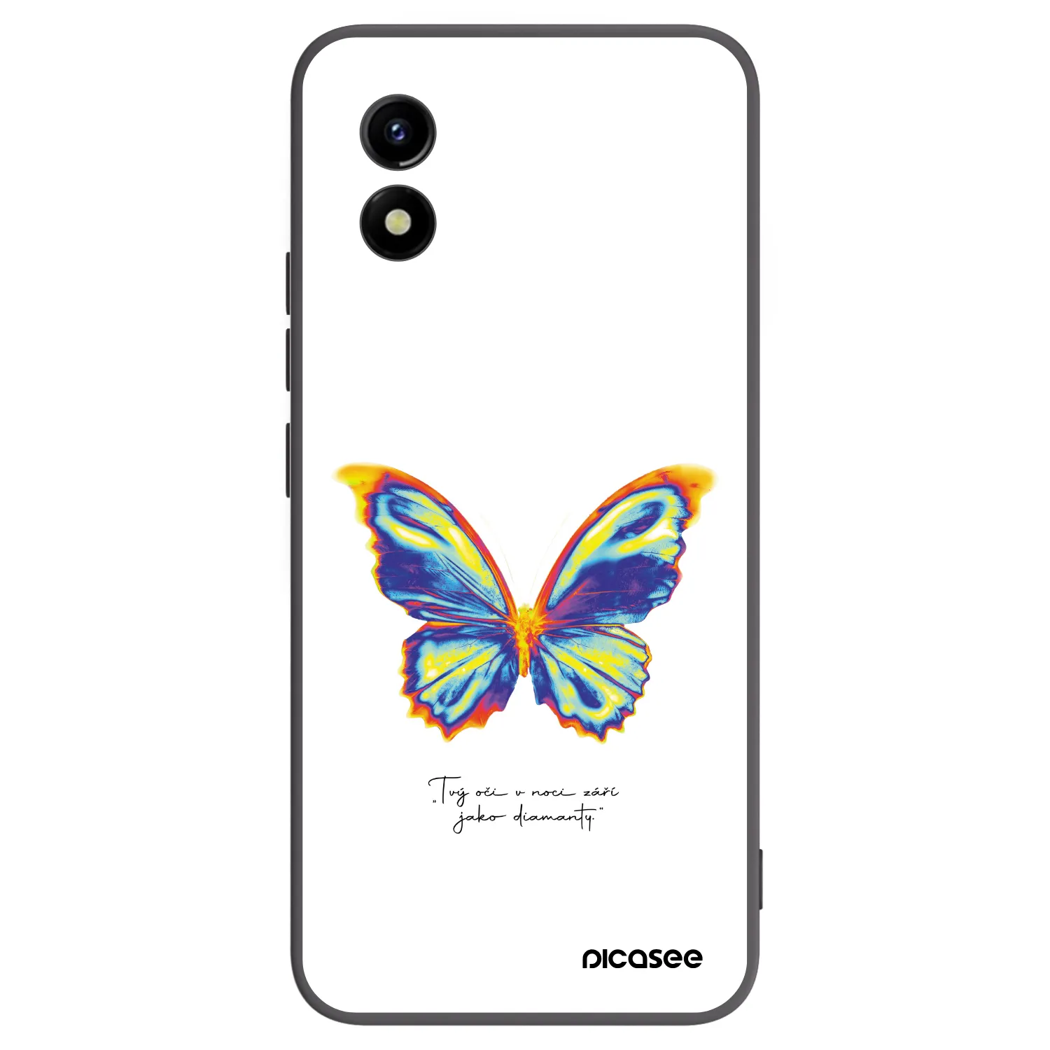 Picasee Vivo Y01 Hülle - Schwarzes Silikon - Diamanty White