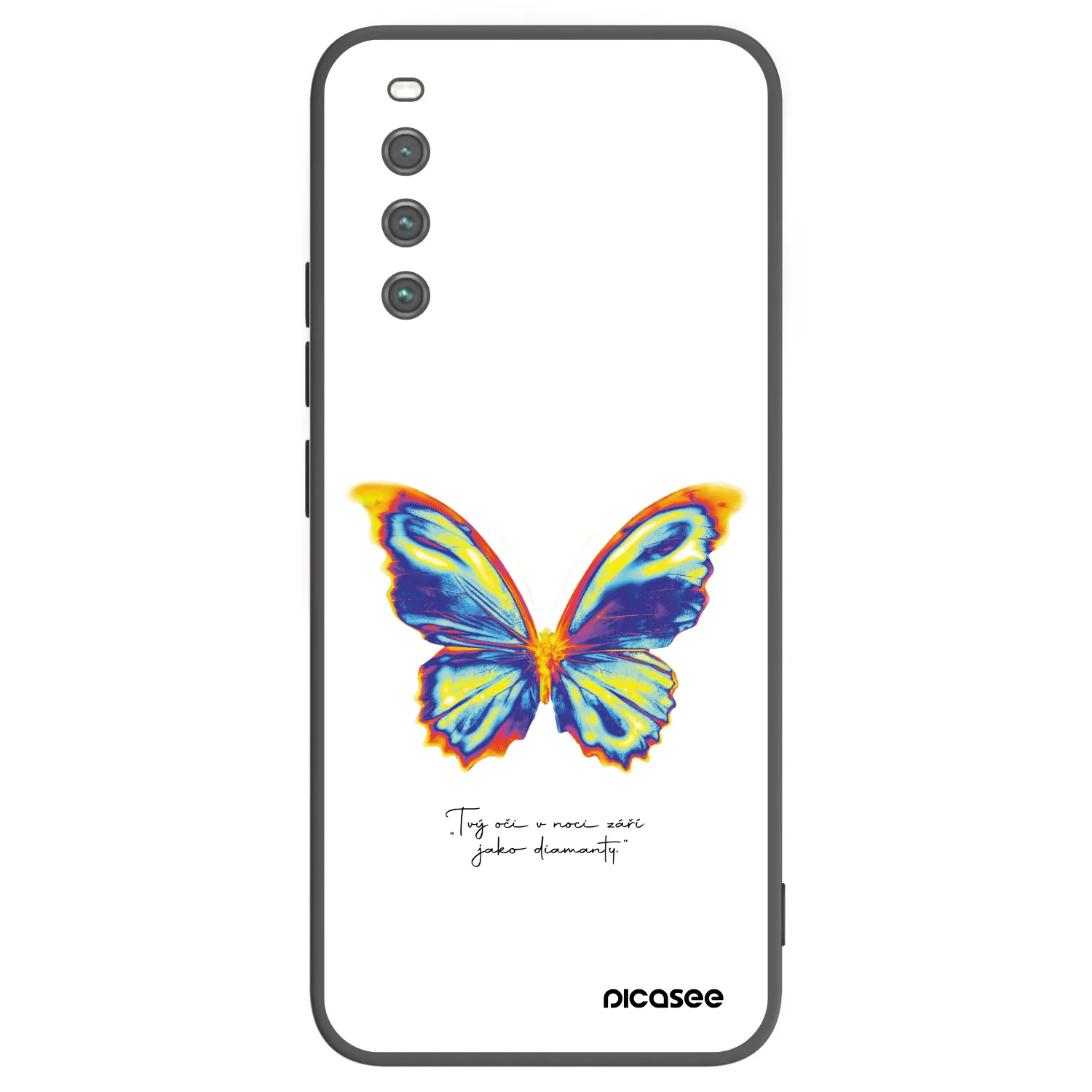 Picasee Sony Xperia 10 IV 5G Hülle - Schwarzes Silikon - Diamanty White