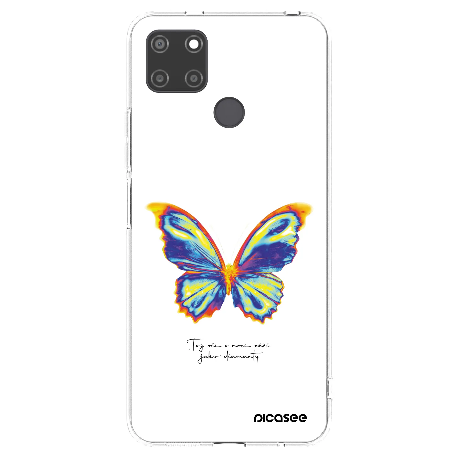 Picasee Realme C21Y Hülle - Transparentes Silikon - Diamanty White