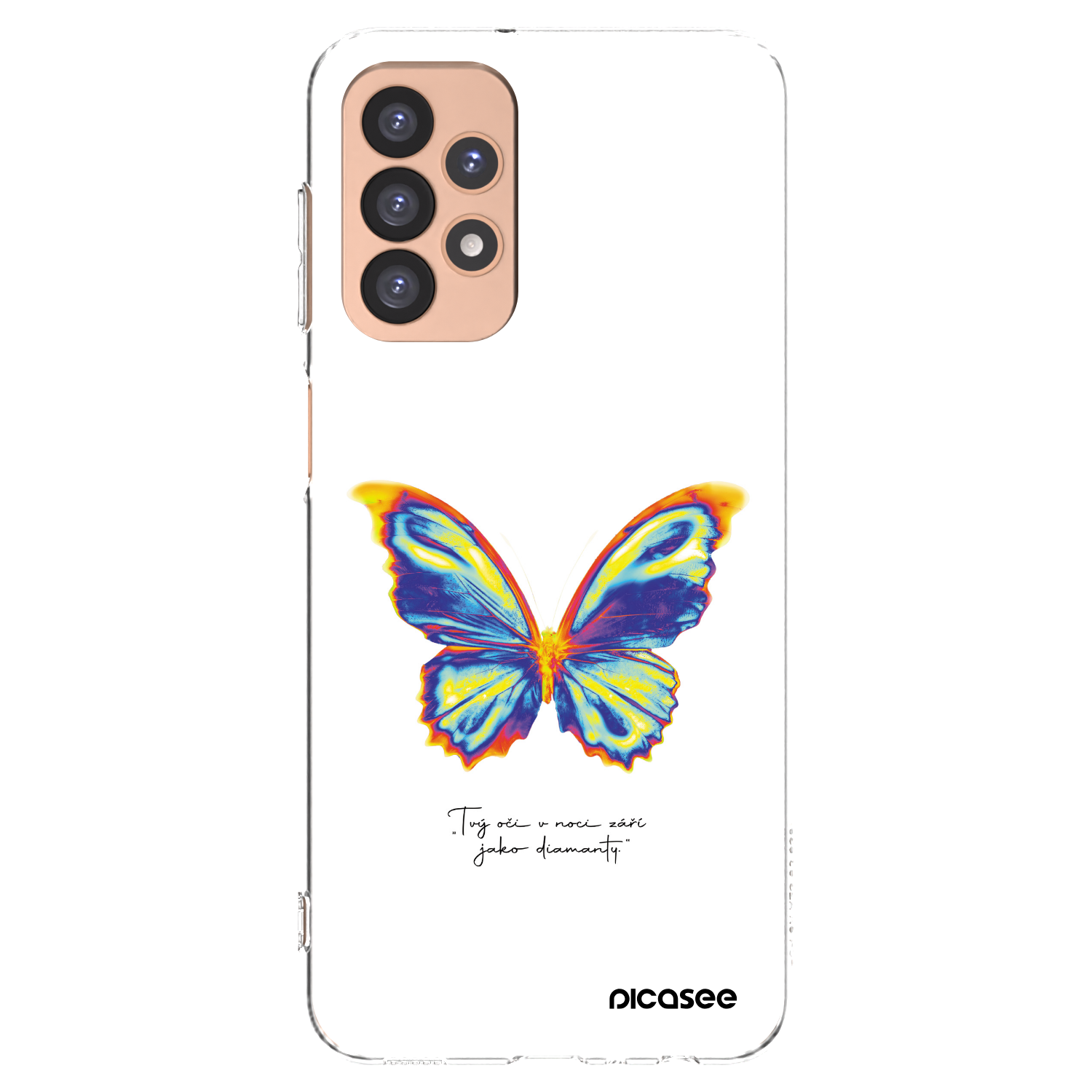 Picasee Samsung Galaxy A23 A236B 5G Hülle - Transparentes Silikon - Diamanty White