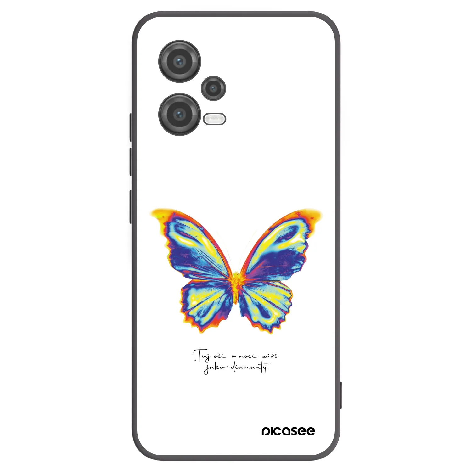 Picasee Xiaomi Poco X5 Hülle - Schwarzes Silikon - Diamanty White