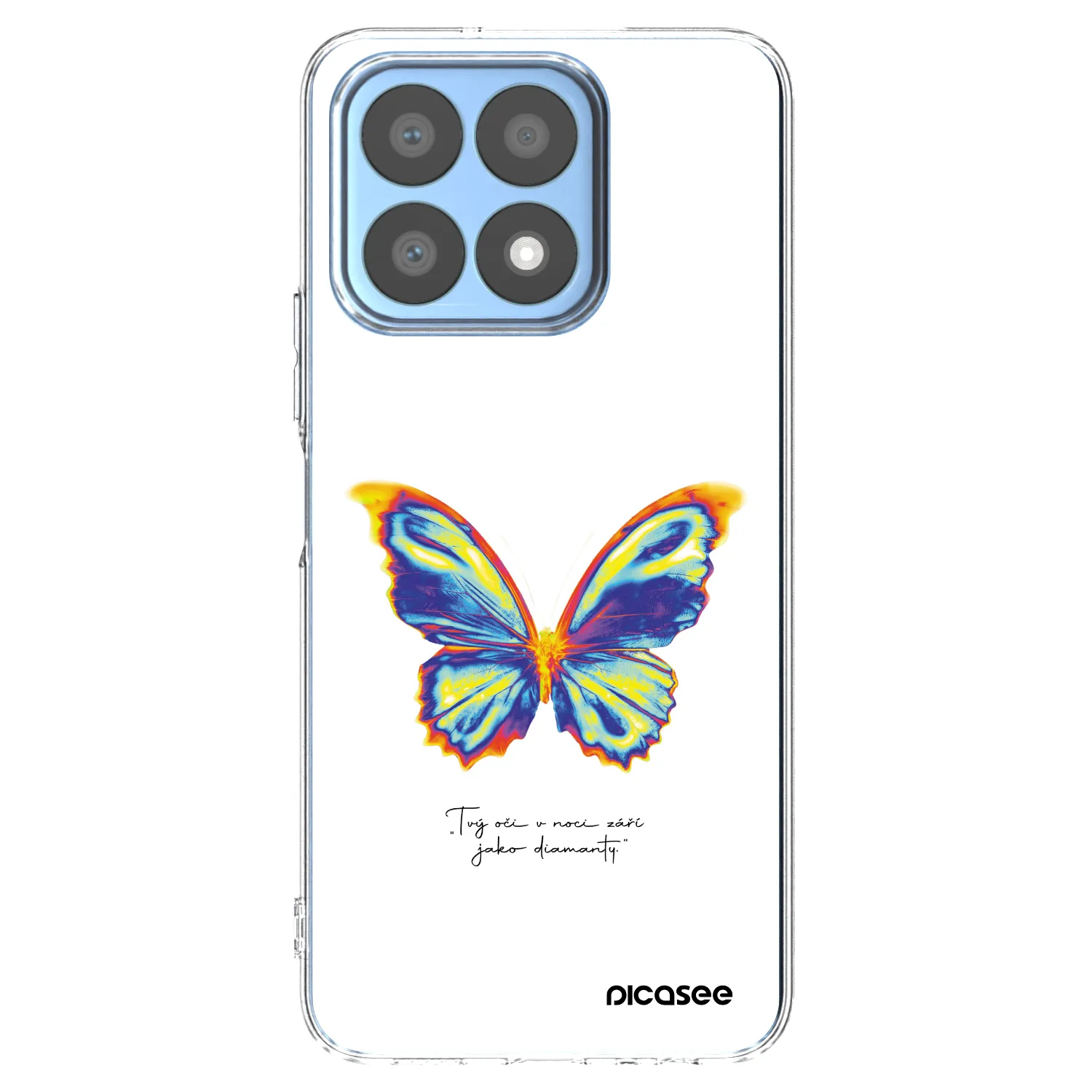 Picasee Honor X8a Hülle - Transparentes Silikon - Diamanty White