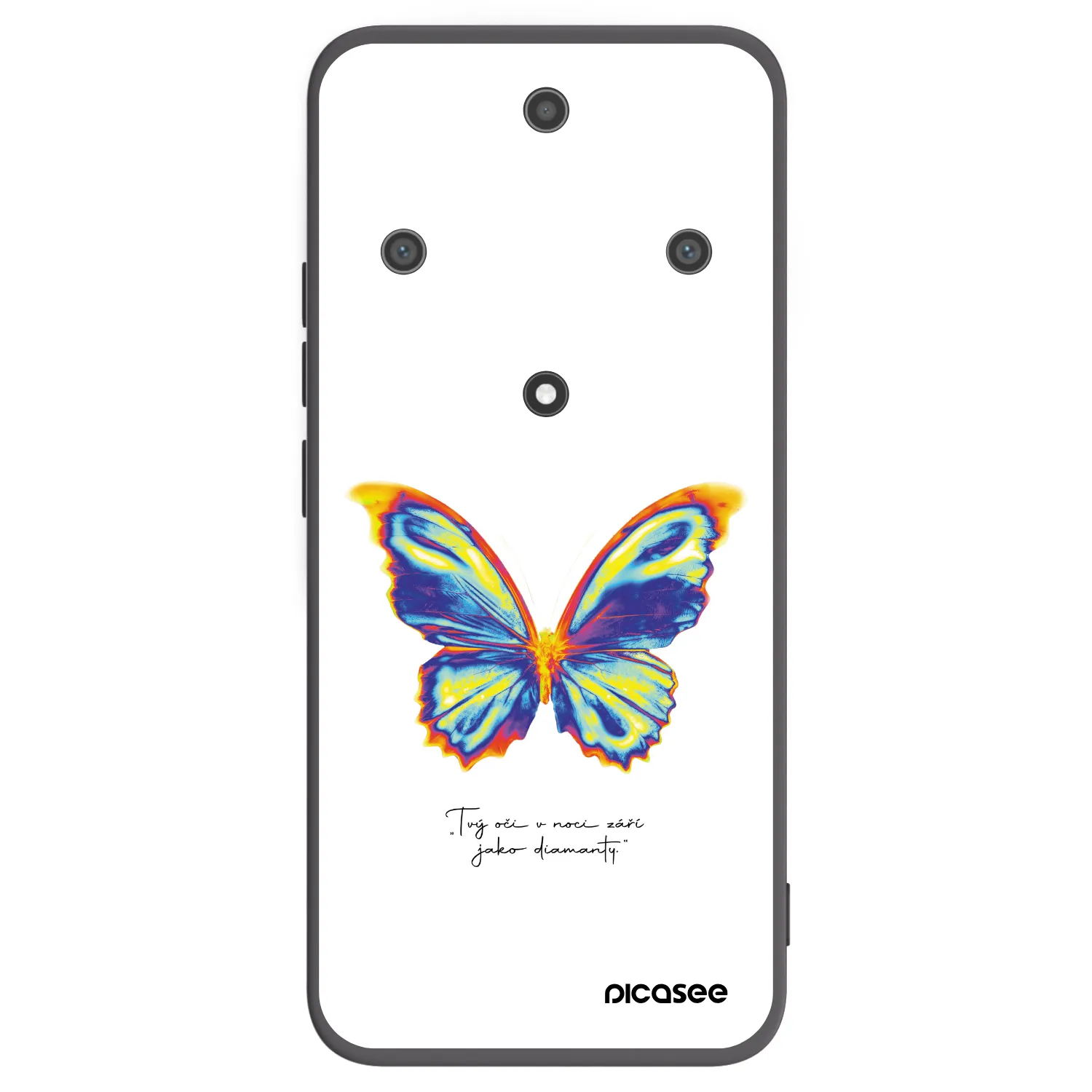 Picasee Honor Magic5 Lite 5G Hülle - Schwarzes Silikon - Diamanty White