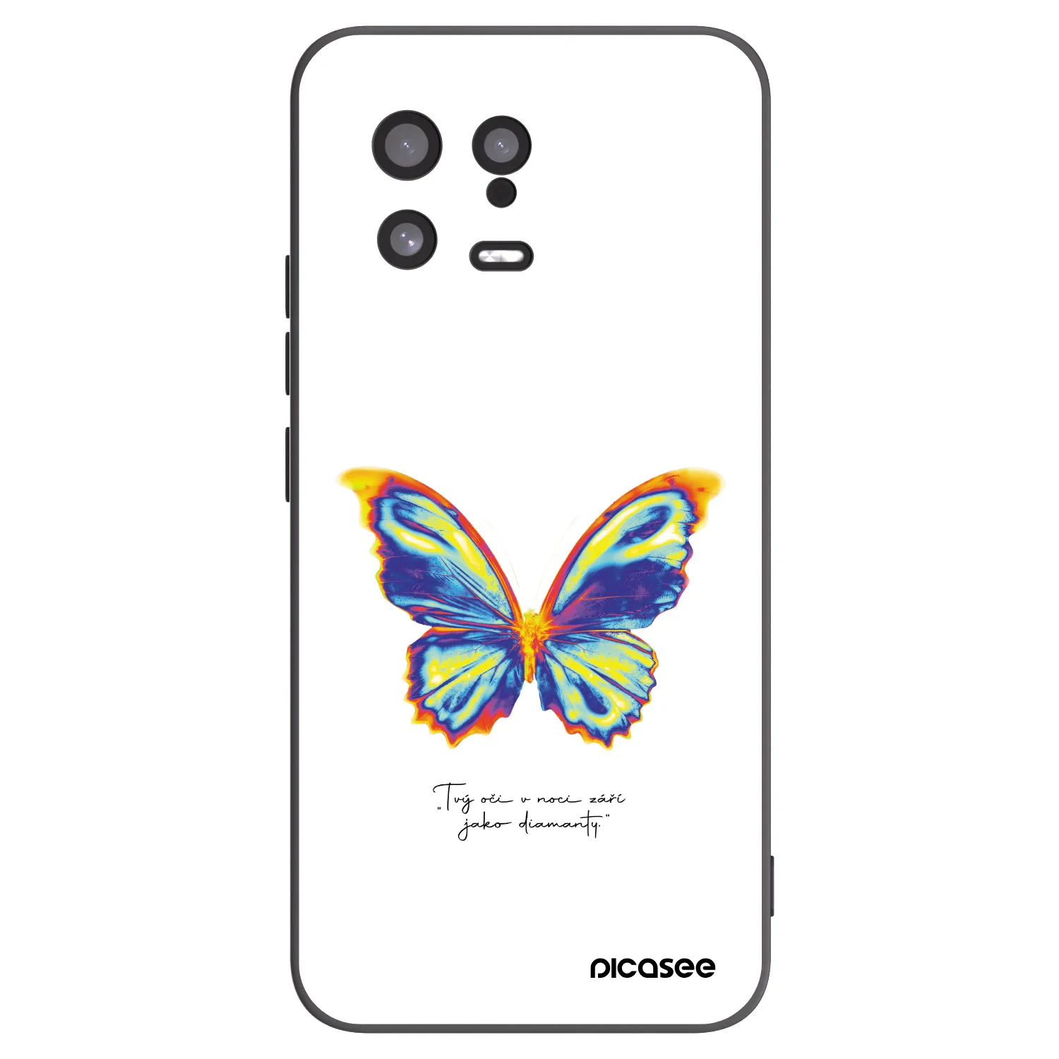 Picasee Xiaomi 13 Hülle - Schwarzes Silikon - Diamanty White