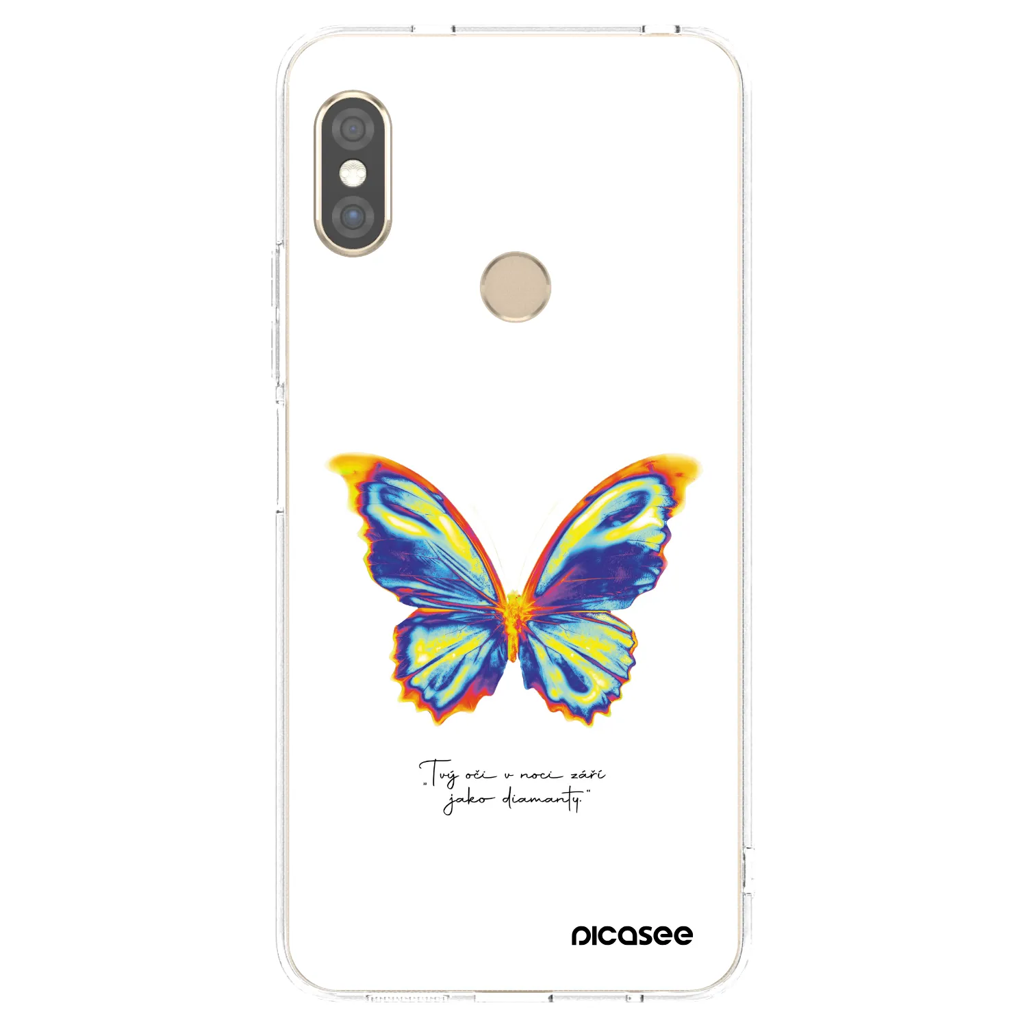 Picasee Xiaomi Redmi Note 5 Global Hülle - Transparentes Silikon - Diamanty White