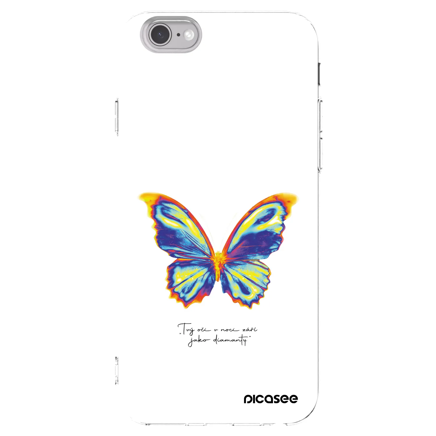 Picasee Apple iPhone 6/6S Hülle - Transparentes Silikon - Diamanty White