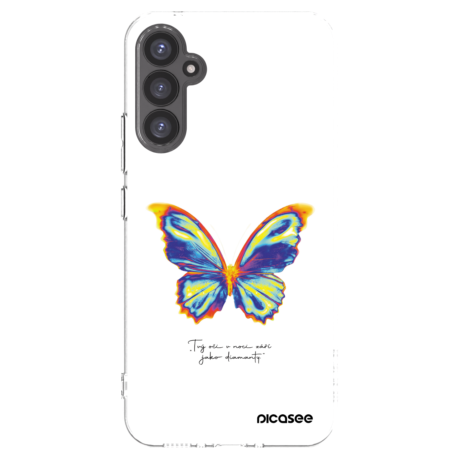 Picasee Samsung Galaxy A34 5G A346B Hülle - Transparentes Silikon - Diamanty White