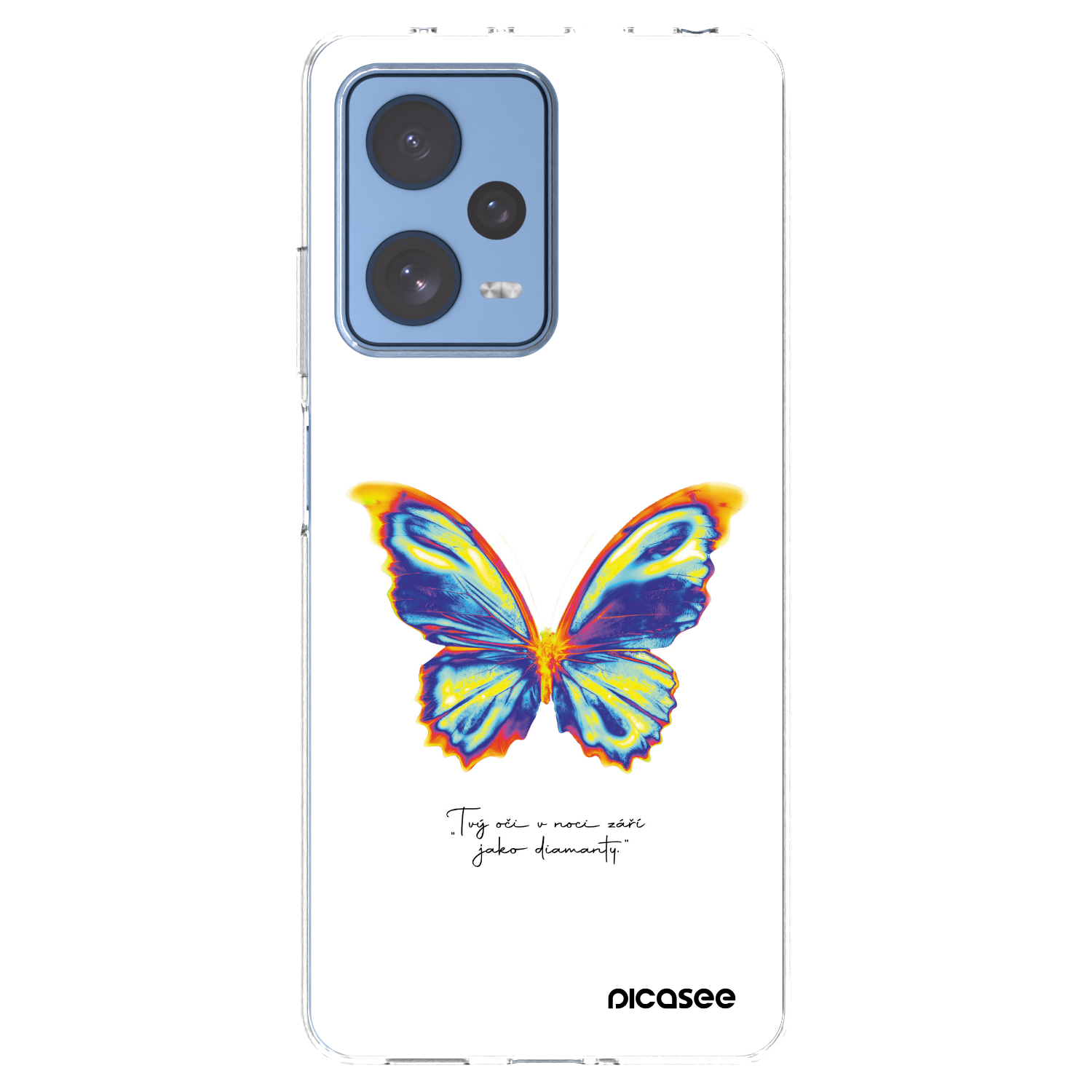 Picasee Xiaomi Redmi Note 12 Pro 5G Hülle - Transparentes Silikon - Diamanty White