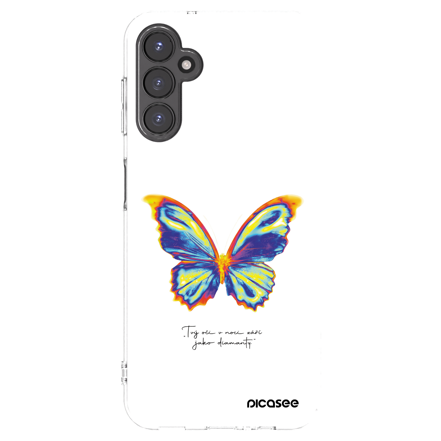 Picasee Samsung Galaxy A14 4G A145R Hülle - Transparentes Silikon - Diamanty White