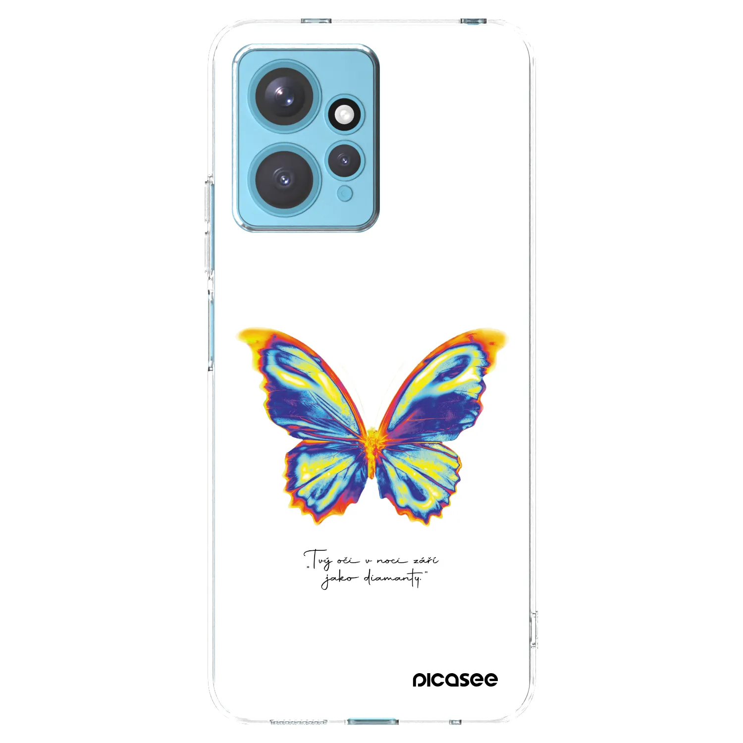 Picasee Xiaomi Redmi Note 12 4G Hülle - Transparentes Silikon - Diamanty White