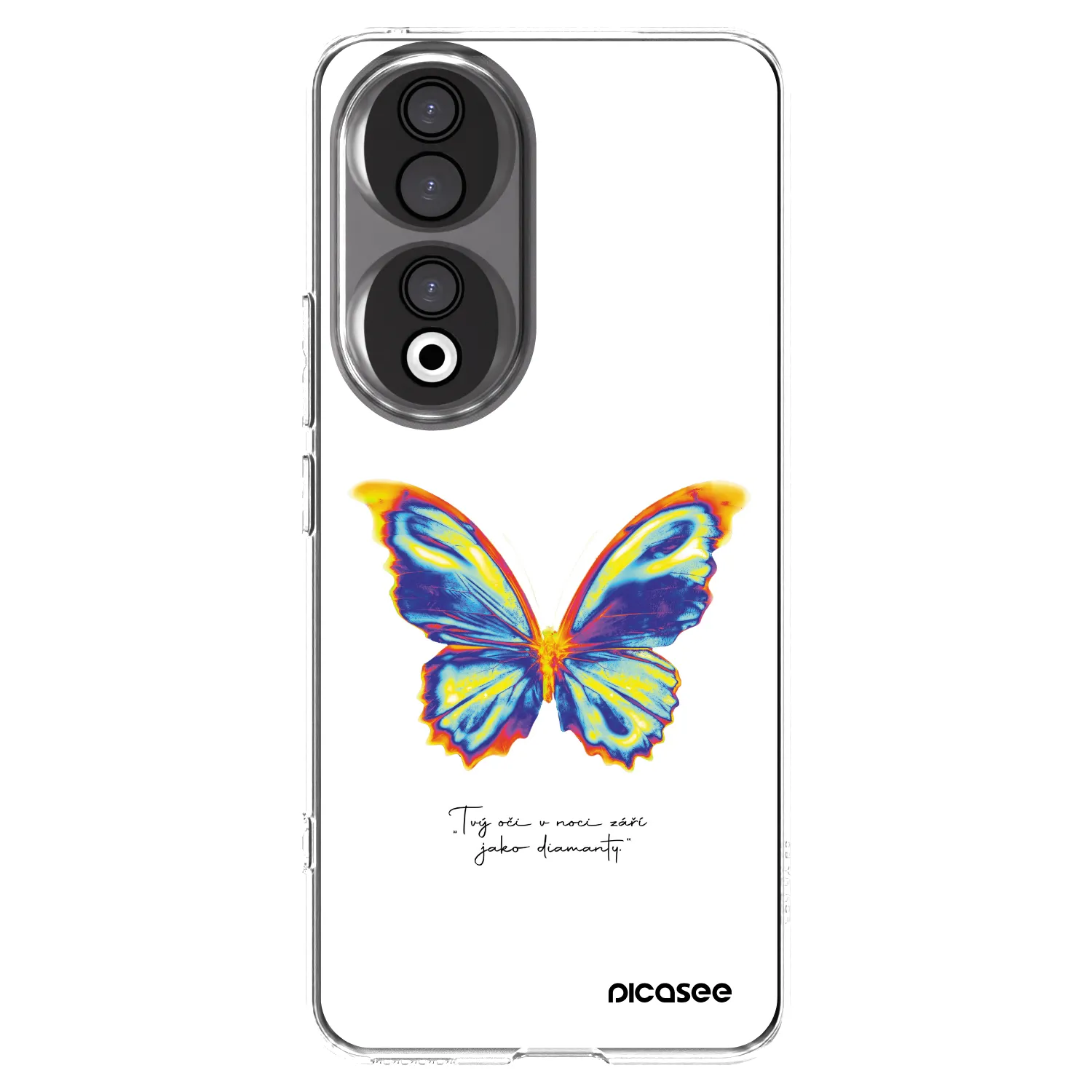 Picasee Honor 90 5G Hülle - Transparentes Silikon - Diamanty White