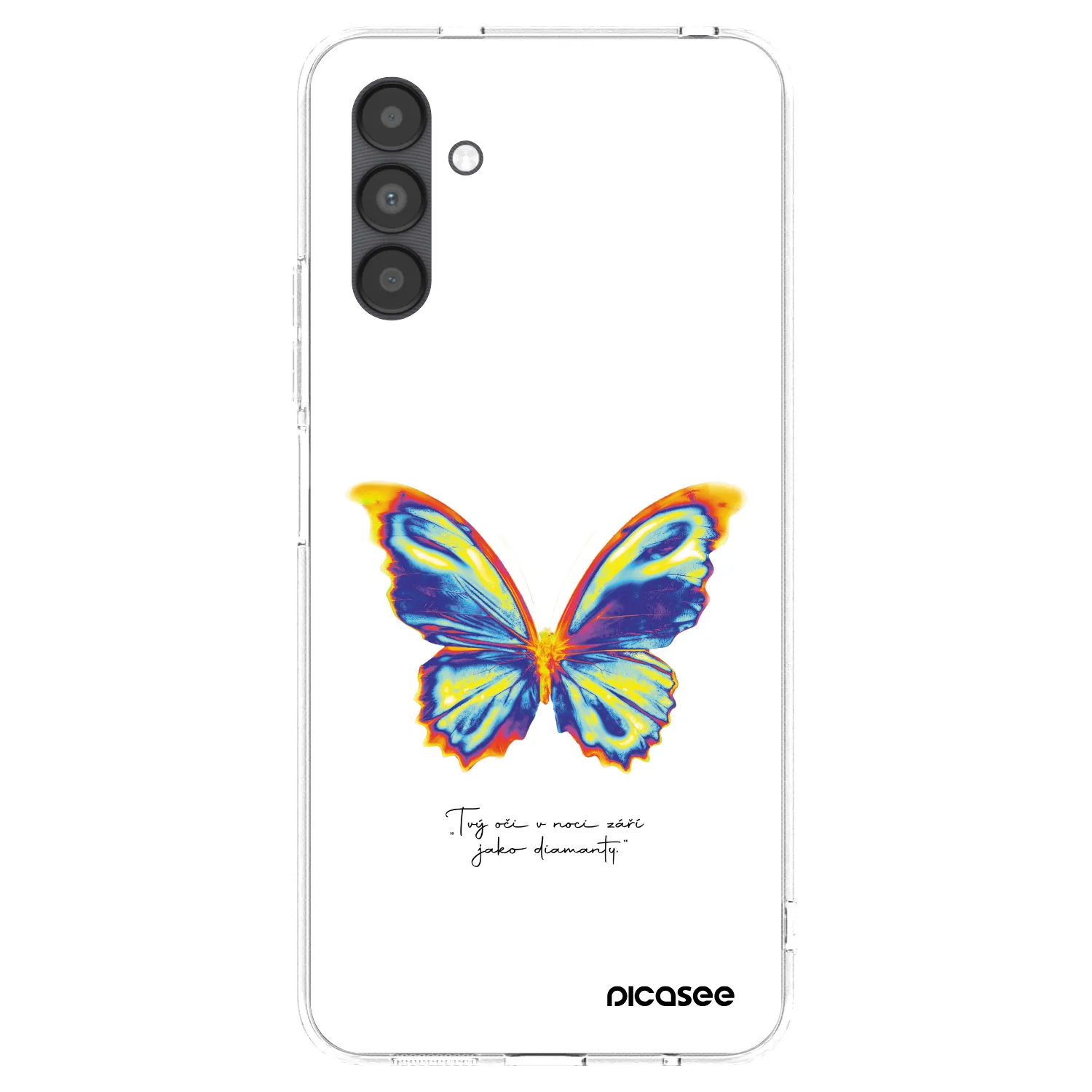 Picasee Samsung Galaxy A04s A047F Hülle - Transparentes Silikon - Diamanty White