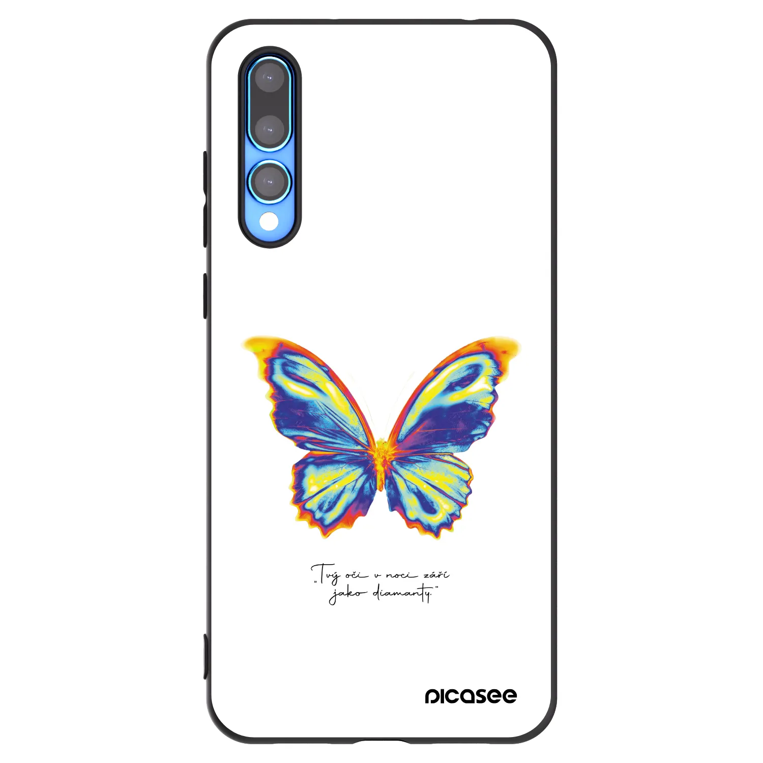 Picasee Huawei P20 Pro Hülle - Schwarzes Silikon - Diamanty White