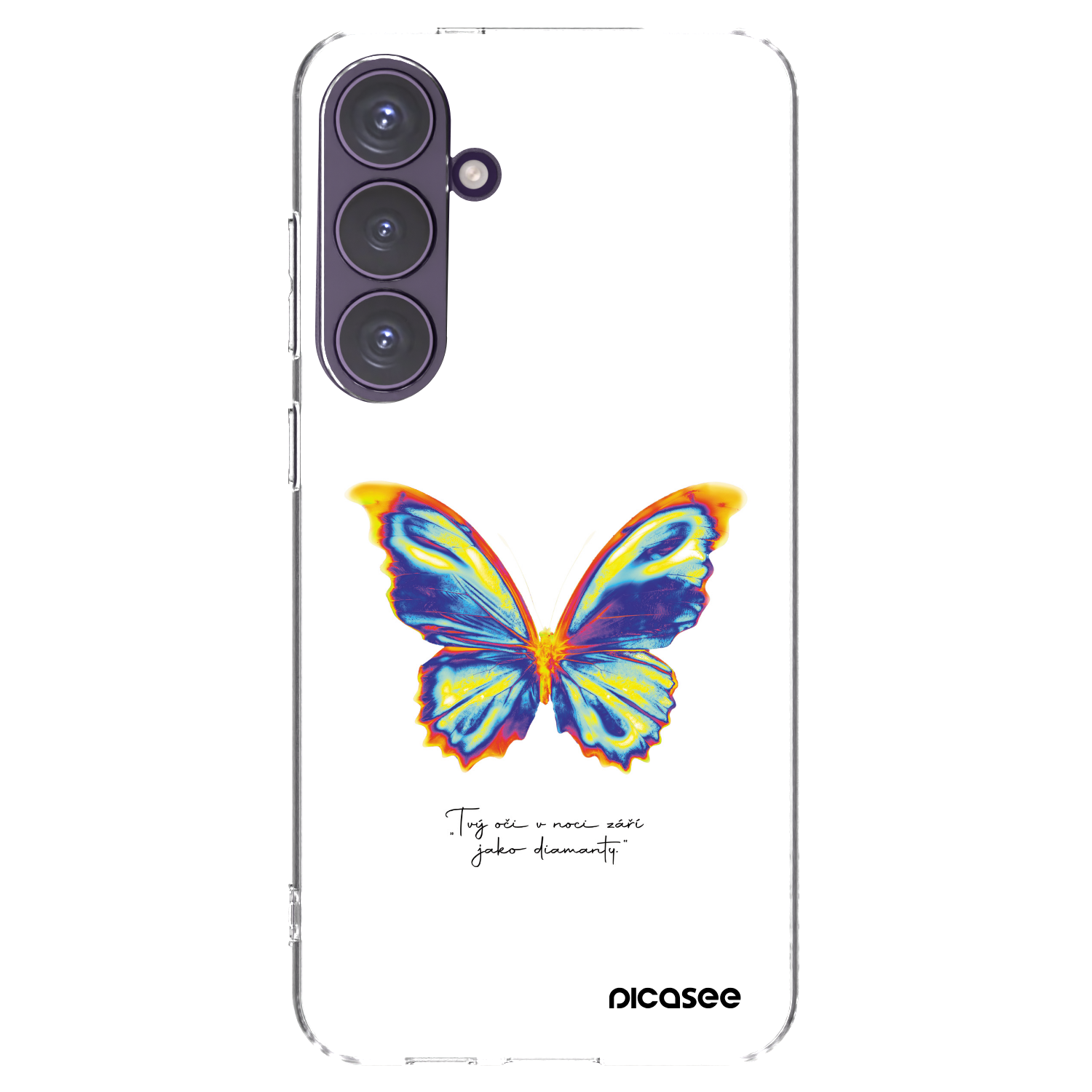 Picasee Samsung Galaxy S24+ S926B 5G Hülle - Transparentes Silikon - Diamanty White