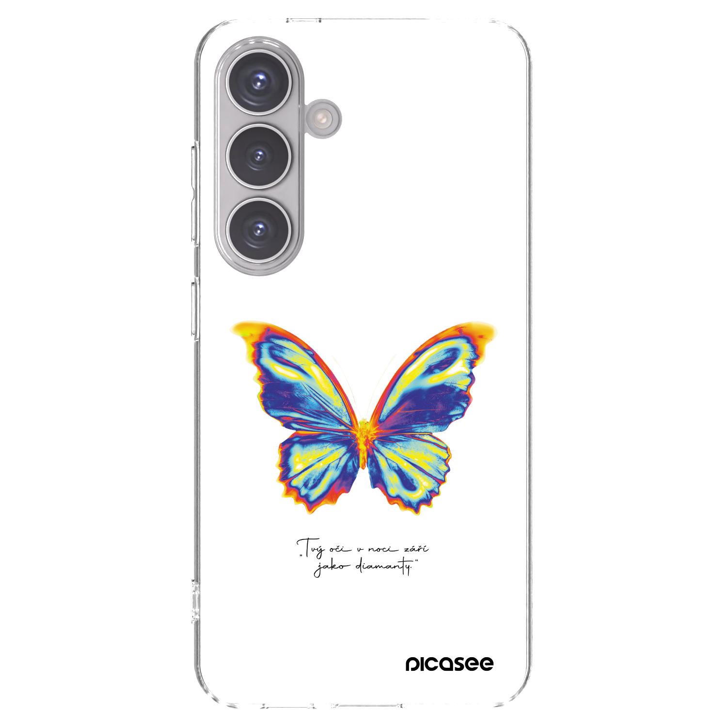 Picasee Samsung Galaxy S24 S921B 5G Hülle - Transparentes Silikon - Diamanty White