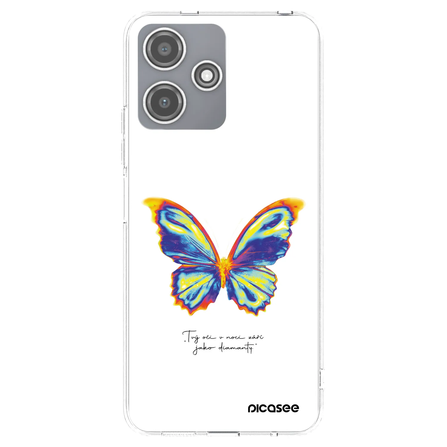 Picasee Xiaomi Redmi 12 5G Hülle - Transparentes Silikon - Diamanty White