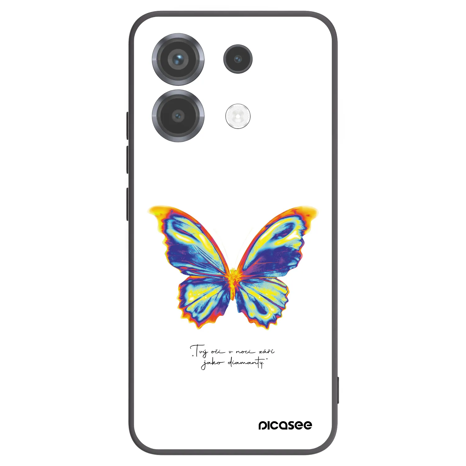 Picasee Xiaomi Poco X6 Hülle - Schwarzes Silikon - Diamanty White