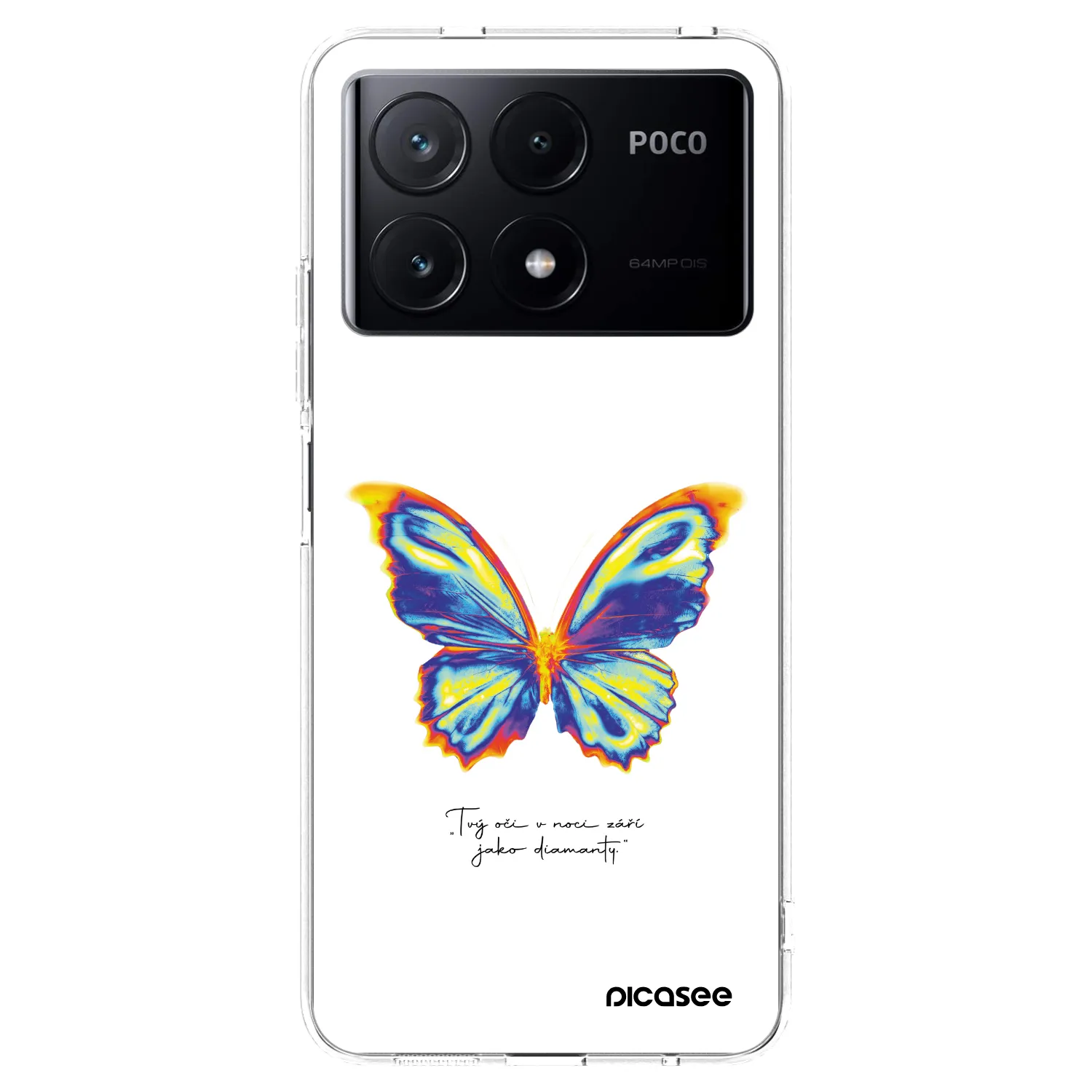 Picasee Xiaomi Poco X6 Pro Hülle - Transparentes Silikon - Diamanty White