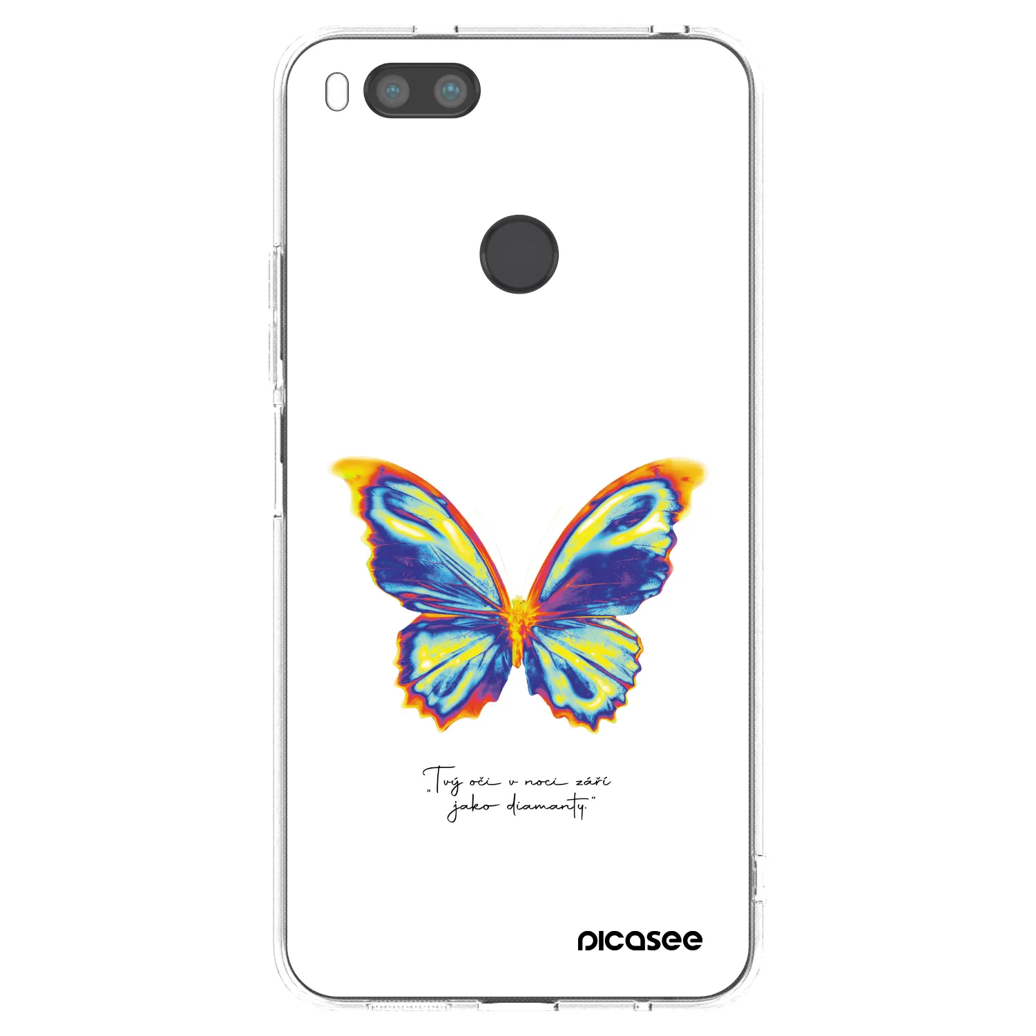 Picasee Xiaomi Mi A1 Global Hülle - Transparentes Silikon - Diamanty White