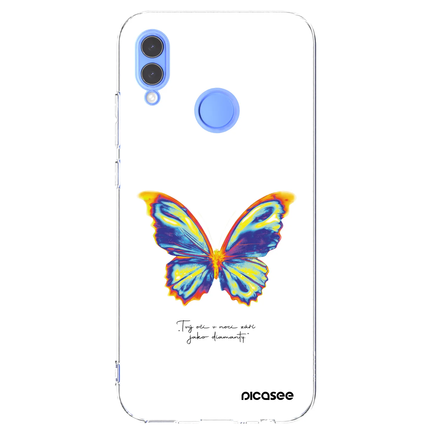 Picasee Honor 10 Lite Hülle - Transparentes Silikon - Diamanty White